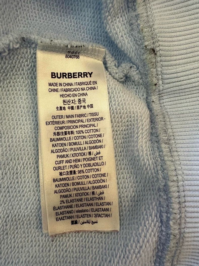 Burberry Burberry Burberry Horseferry Hoodie in Light Blue-2507 Size US M / EU 48-50 / 2 - 4 Thumbnail