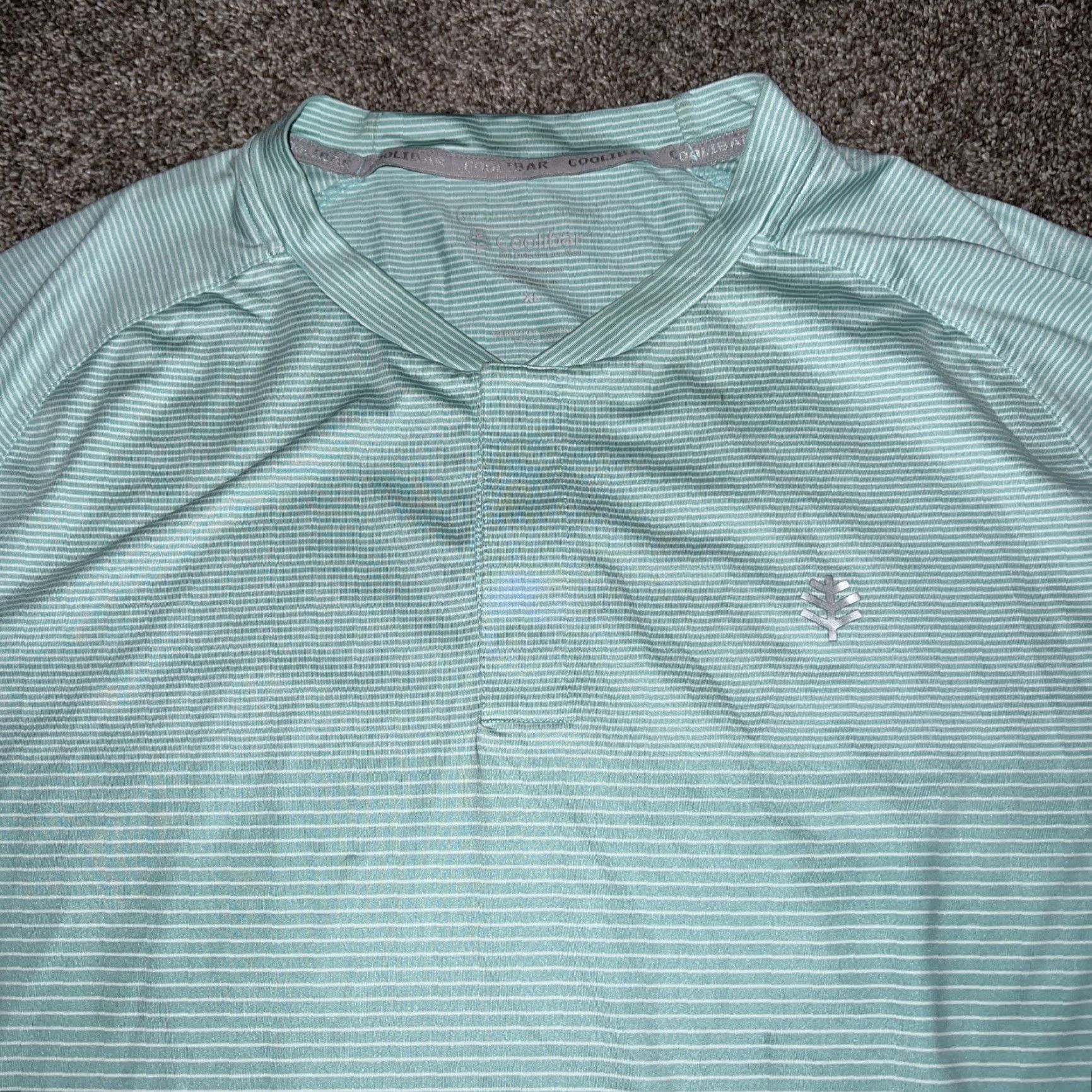 Vintage Coolibar Blue Longsleeve Henley Shirt Mens XL Size Blue Henley Long Sleeve T-Shirt Size US XL / EU 56 / 4 - 2 Thumbnail