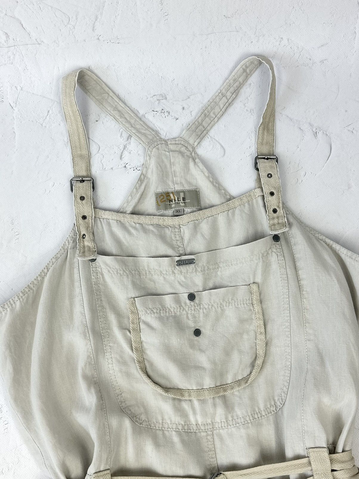 Vintage Vintage Bondage Linen Oversized Dress Size XL / US 12-14 / IT 48-50 - 5 Thumbnail