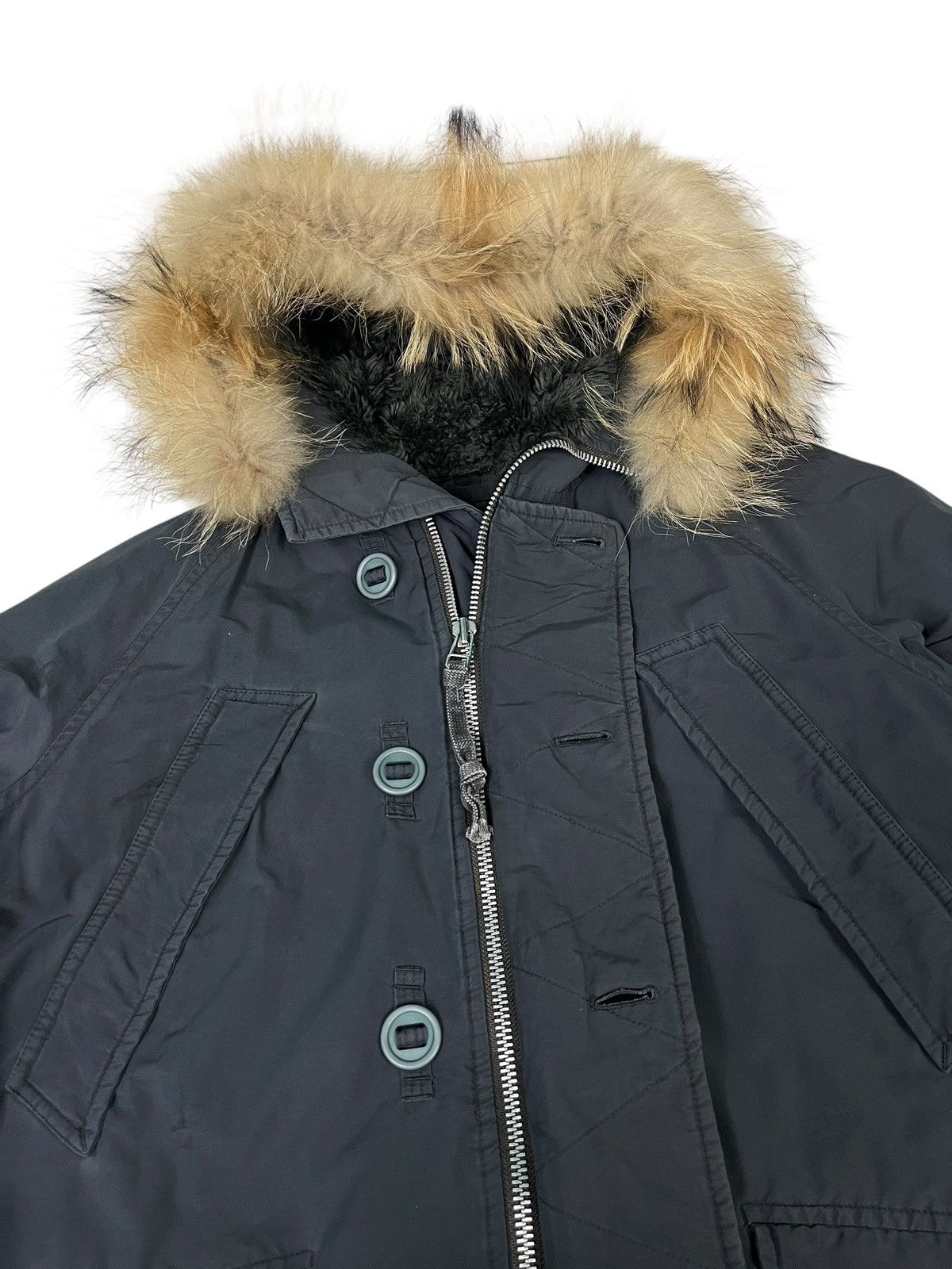 If Six Was Nine × OMNIGOD Omnigod Camo Lining Army N3B Style Fur Hood Bono Jacket Size US L / EU 52-54 / 3 - 8 Thumbnail