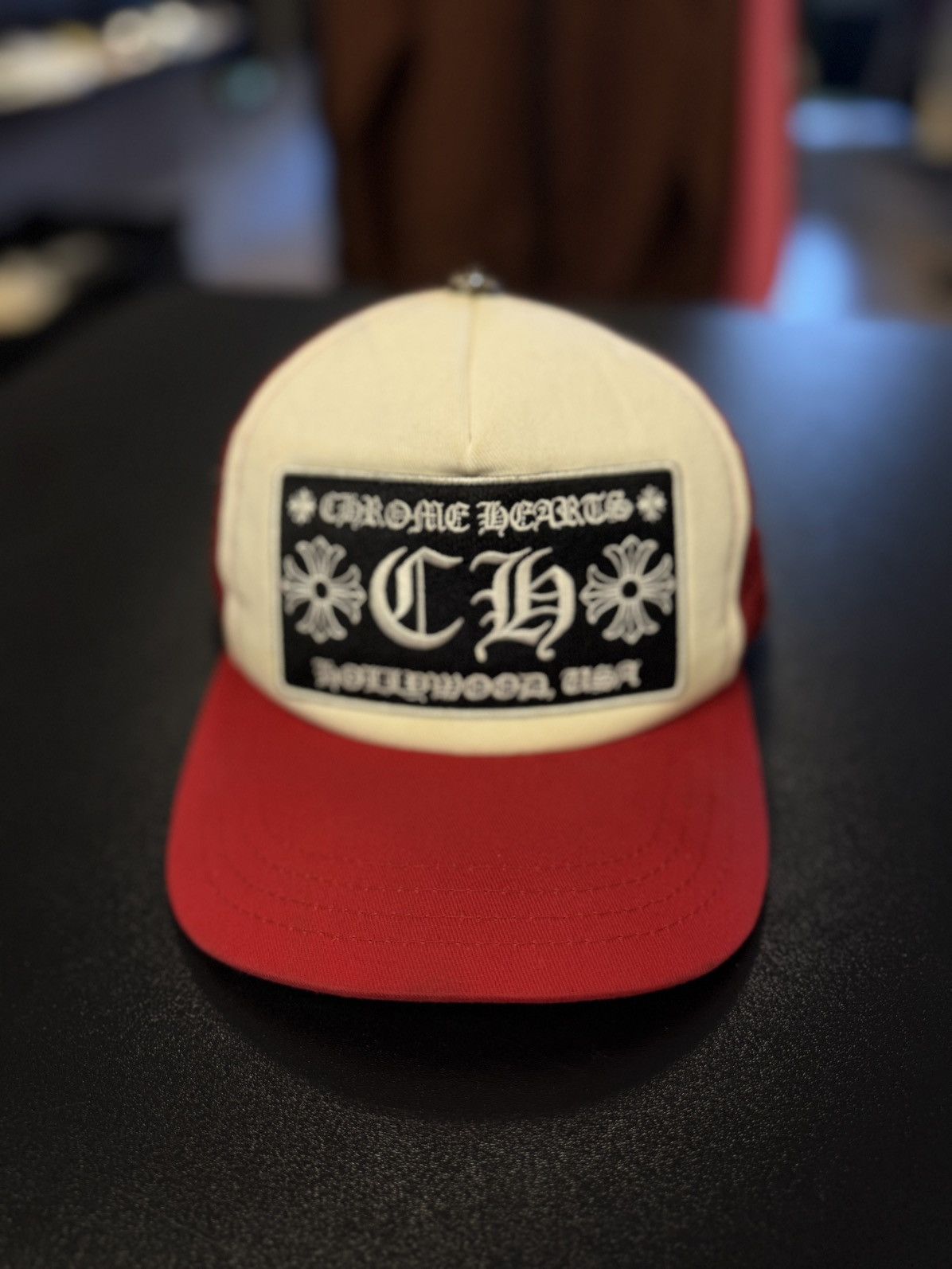 Chrome Hearts Chrome Hearts Hat Red White SnapBack Size ONE SIZE - 1 Thumbnail