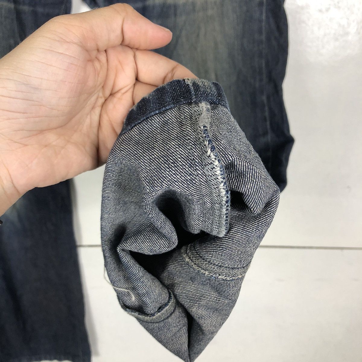 🔥90’s VINTAGE PHIL SMART UNION MADE JAPAN DISTRESSED DENIM