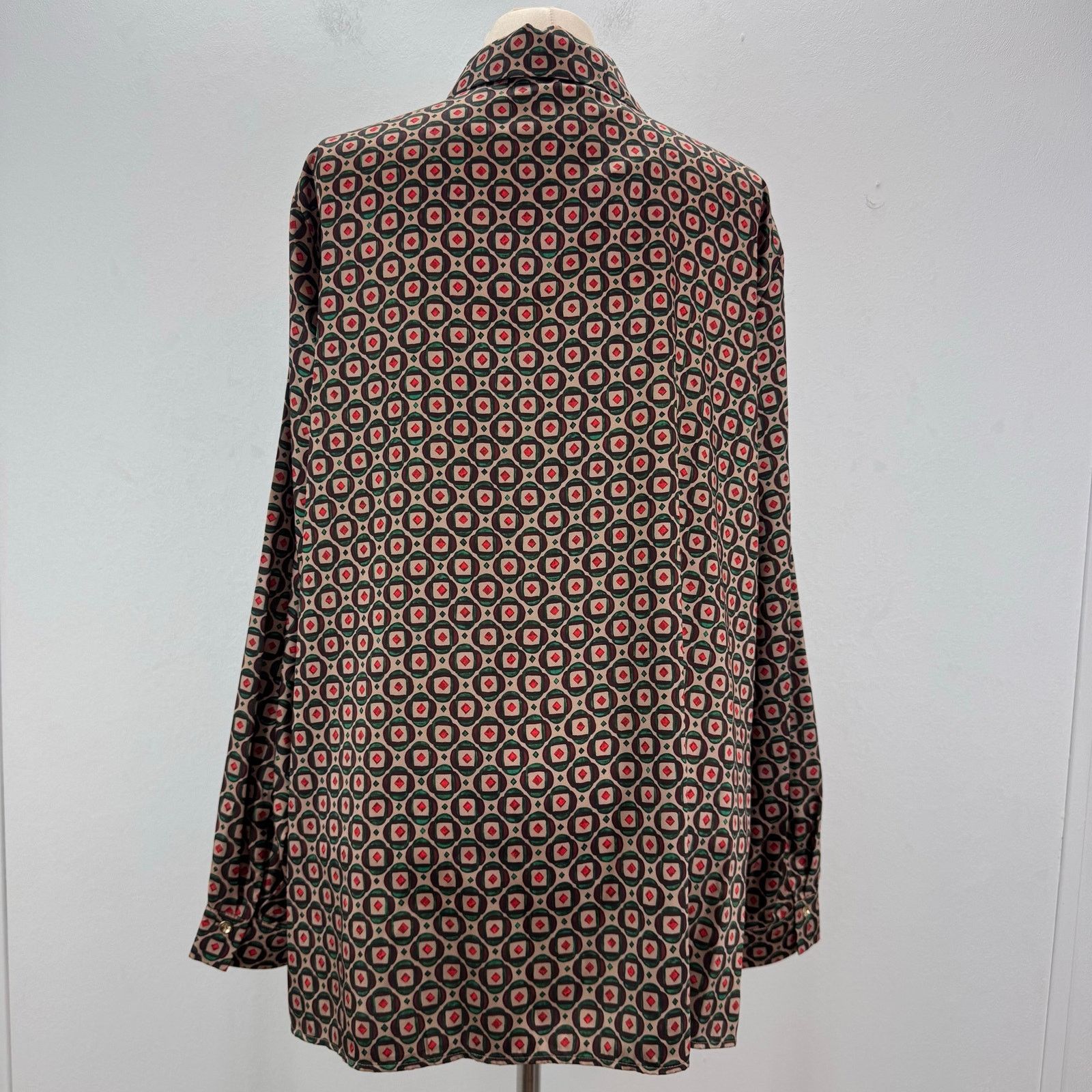 Marina Rinaldi Marina Rinaldi Falda Geometric Print Blouse Buttons Plus 22 Size 3XL / US 20-22 - 6 Thumbnail