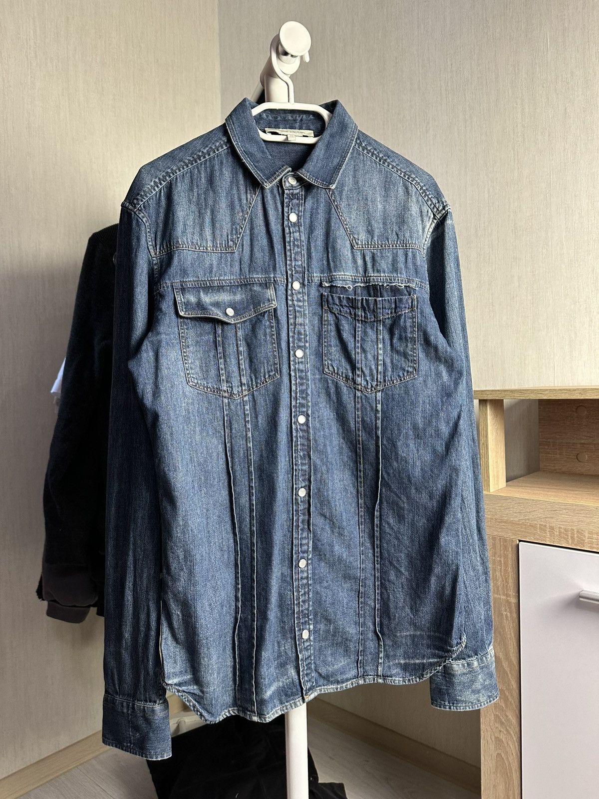 Pierre Balmain PIERRE BALMAIN DENIM SHIRT Size US M / EU 48-50 / 2 - 1 Thumbnail