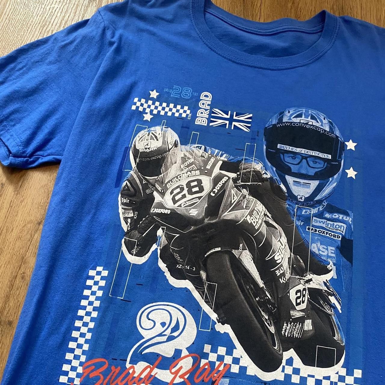 Other Y2K Suzuki motorcycle graphic tee - blue Size US M / EU 48-50 / 2 - 3 Thumbnail