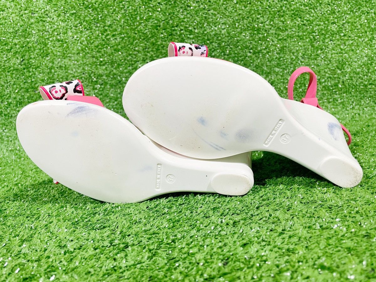 Designer × Just Cavalli Just Cavalli Rubber Heel Sandals Pink Panthers Style Size 37 Size US 7 / IT 37 - 7 Thumbnail