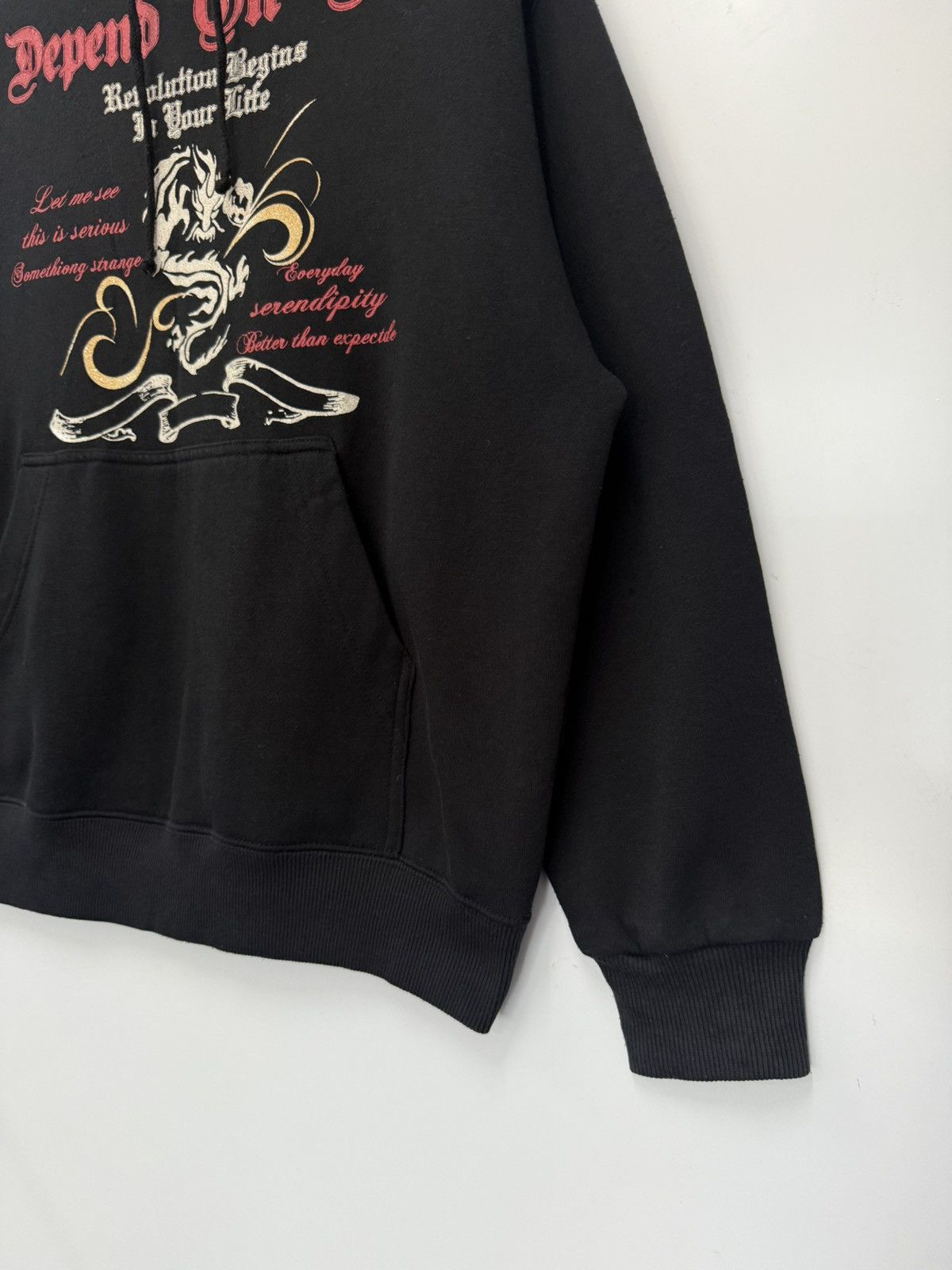 If Six Was Nine 🔥 Japan Sideway Depend on Me Gothic Sweat Hoodie - L Size US L / EU 52-54 / 3 - 2 Thumbnail