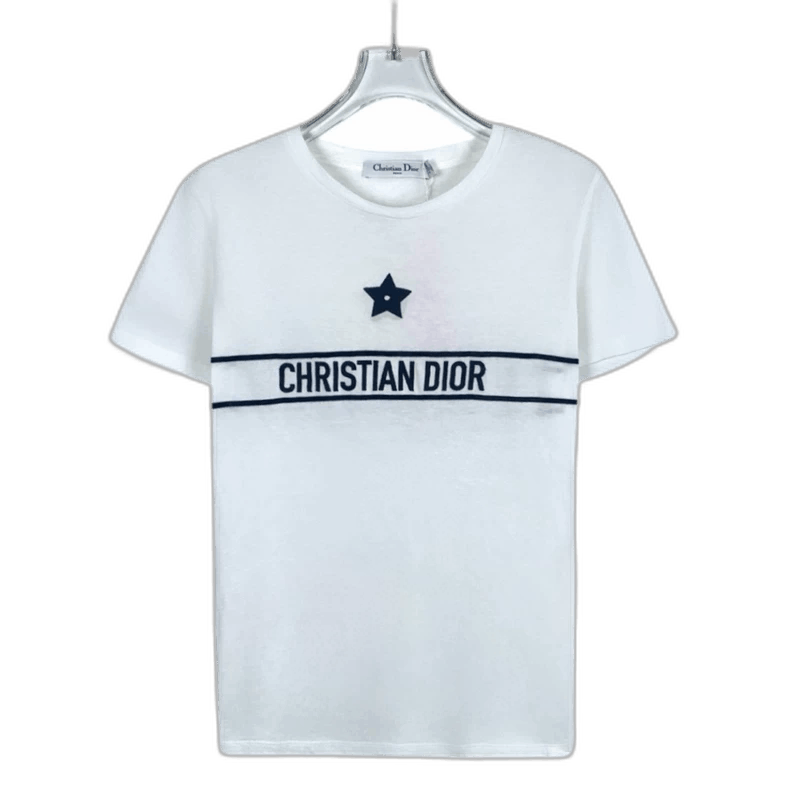 Dior Christian Dior White Logo Cotton T-Shirt | Grailed