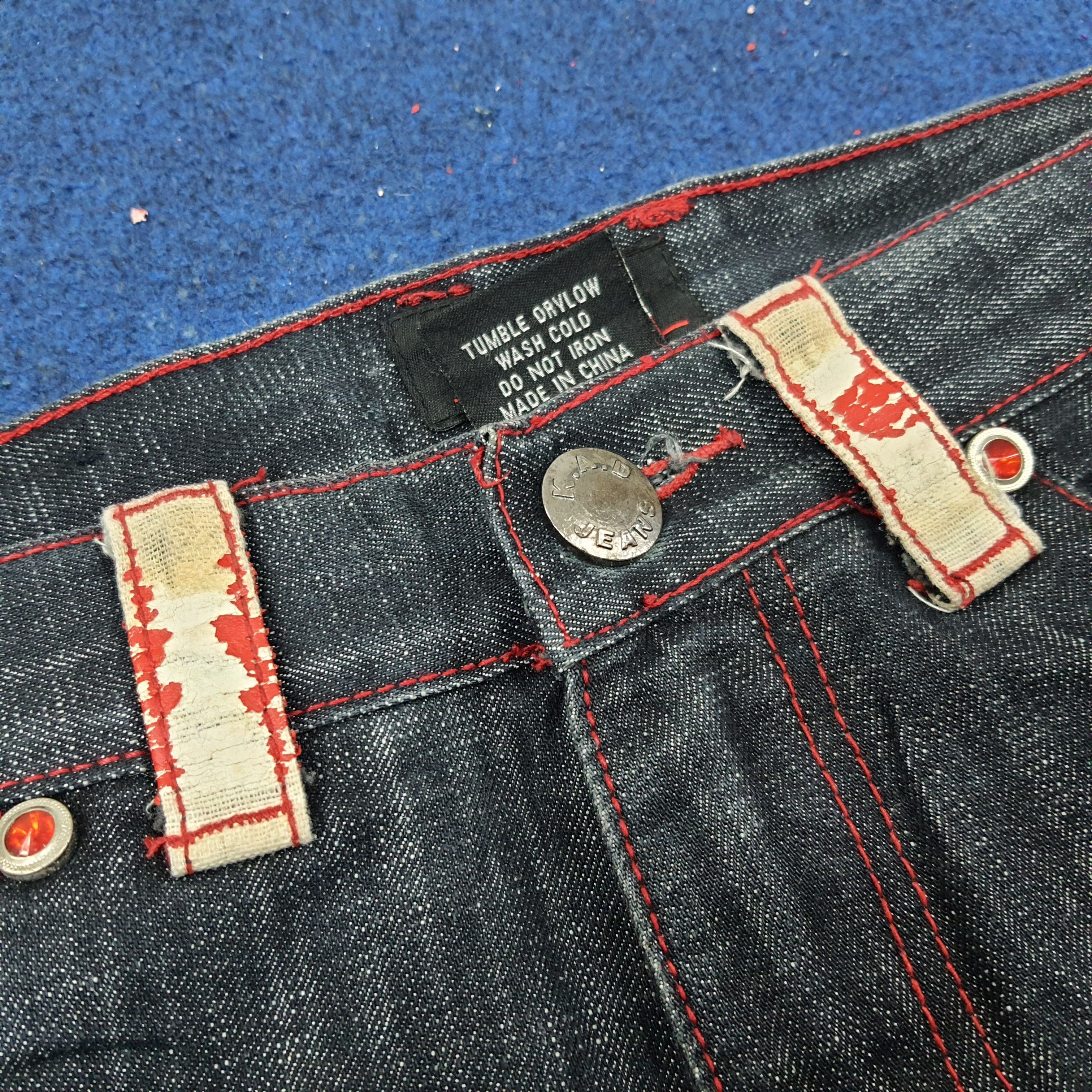 Other Vintage K.A.D. Clothing Co. Streetwear Jeans C235N2 Size US 34 / EU 50 - 15 Thumbnail