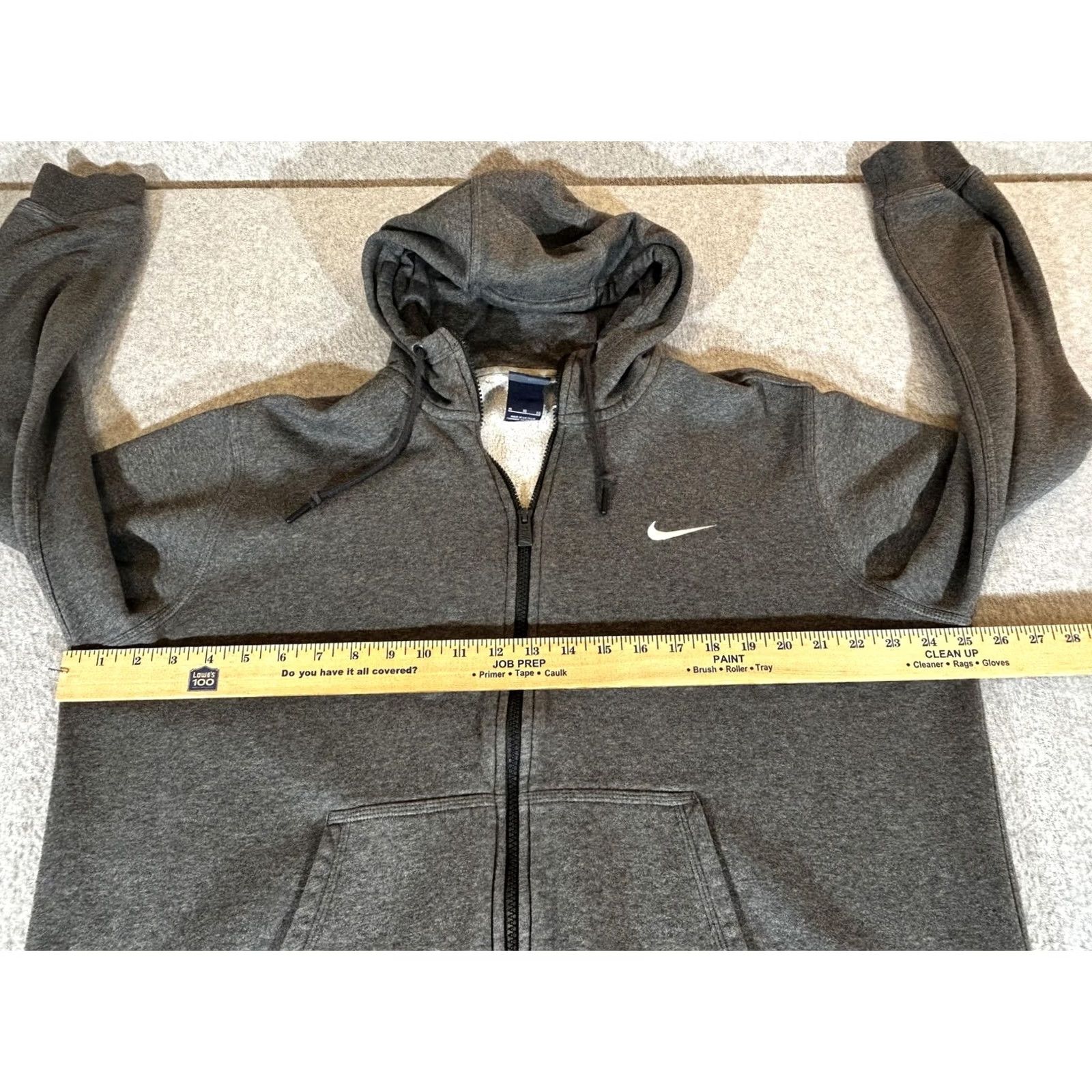 Nike Nike Jacket Mens XL Gray Full Zip Hoodie Lined Sweatshirt Sportswear Size US XL / EU 56 / 4 - 4 Thumbnail