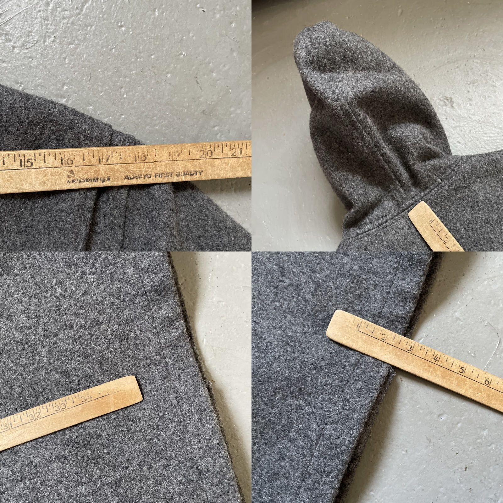 Schott VINTAGE Schott AT078 Wool Toggle Parka Duffel Style Long Jacket Made In USA L Men Gray Size US L / EU 52-54 / 3 - 9 Thumbnail
