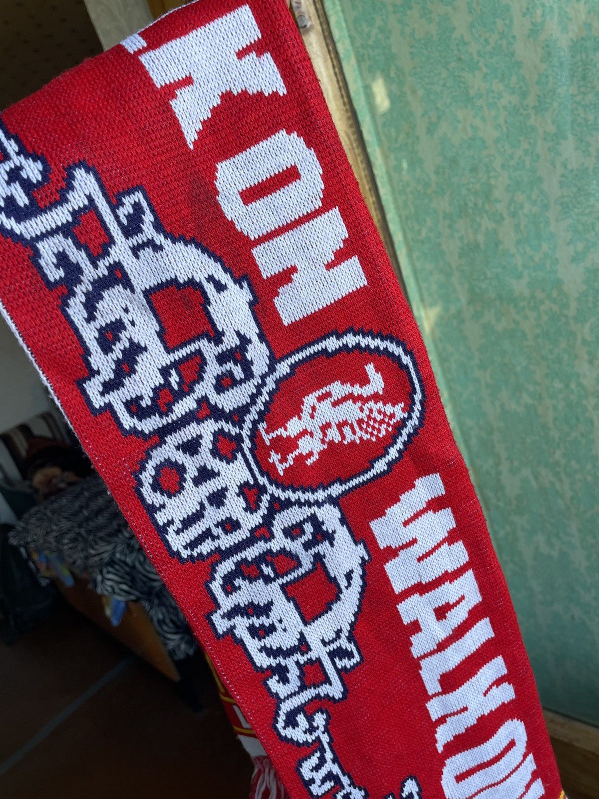 Vintage Vintage Liverpool Mighty Reds Walk On Football Soccer Scarf Size ONE SIZE - 4 Thumbnail