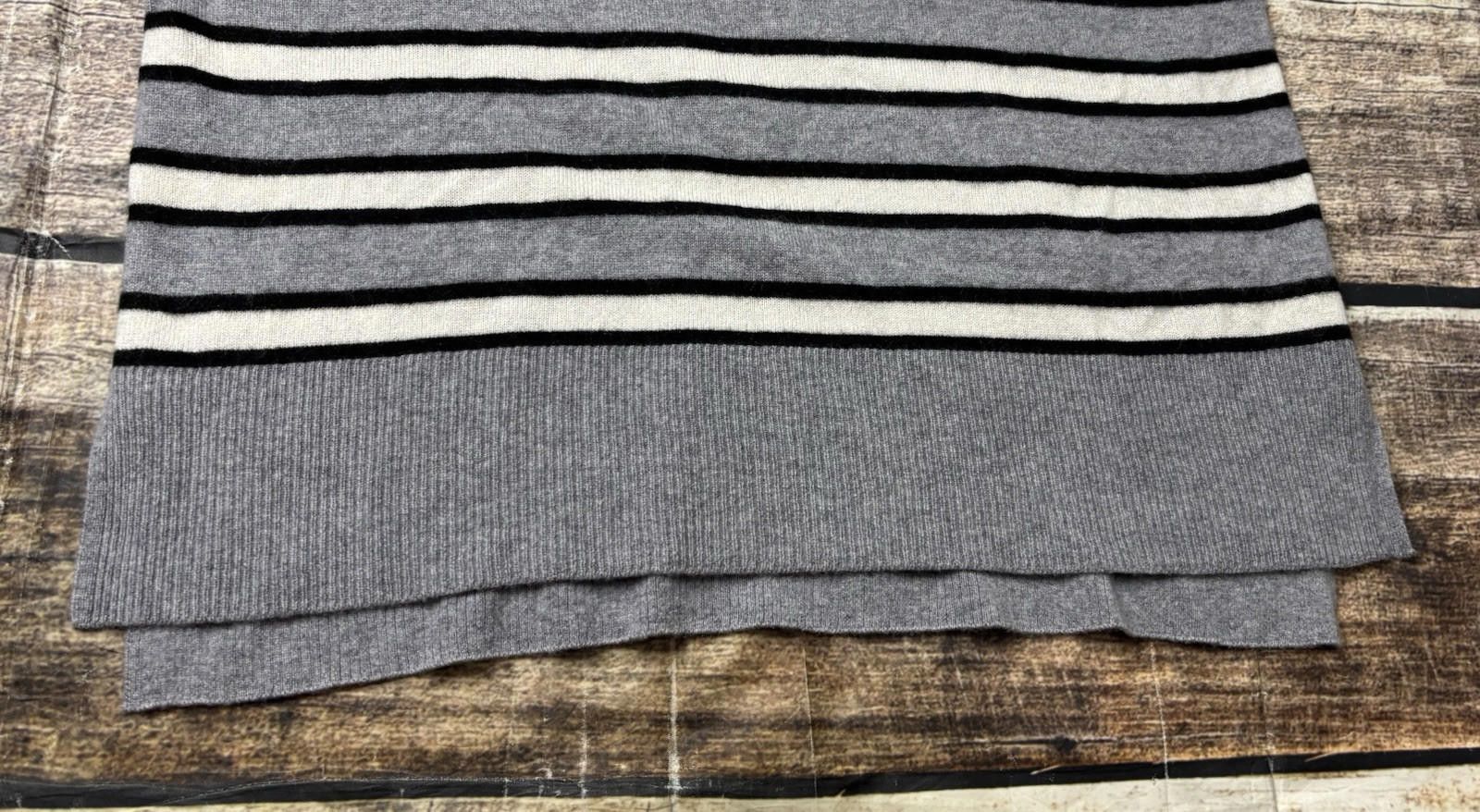 Bloomingdale's C by Bloomingdales Cashmere Sweater Women's Large Gray Size L / US 10 / IT 46 - 5 Thumbnail