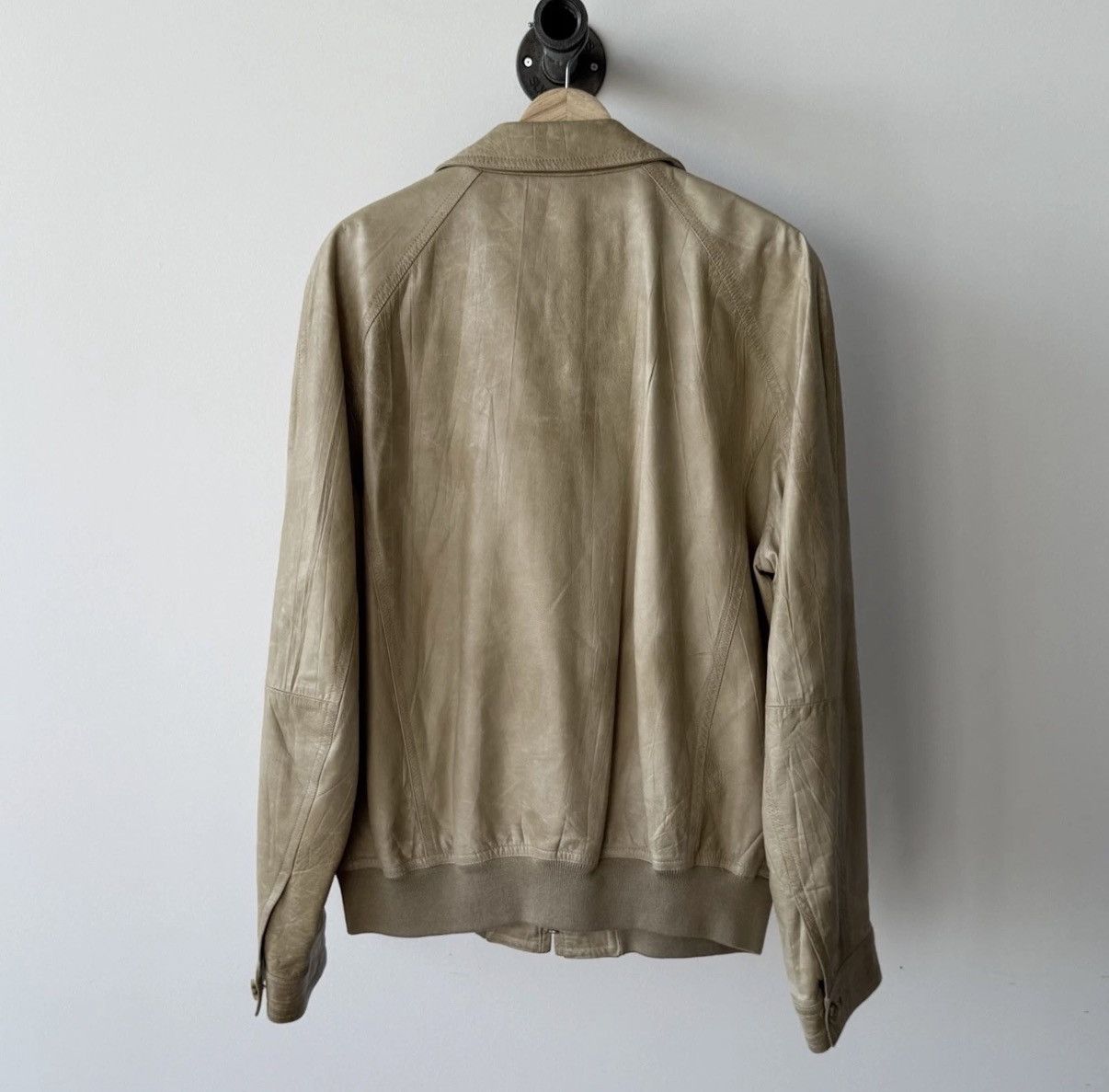 Burberry Distressed Leather Aviator Jacket Bomber 70s Style 54 celine Size US L / EU 52-54 / 3 - 2 Thumbnail