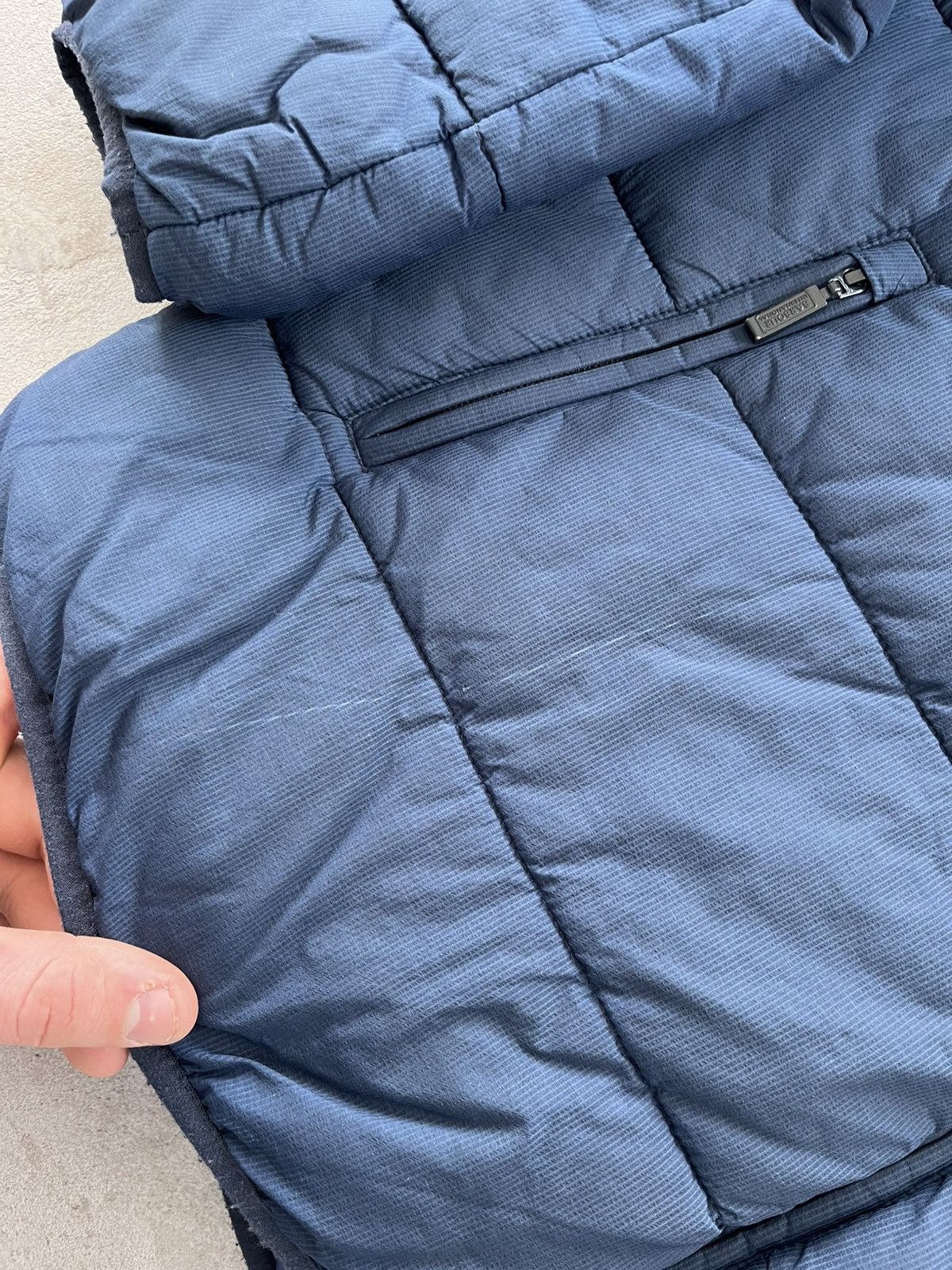 Barbour Vintage Barbour International Court Quilt Jacket Navy Y2K Size US L / EU 52-54 / 3 - 11 Thumbnail