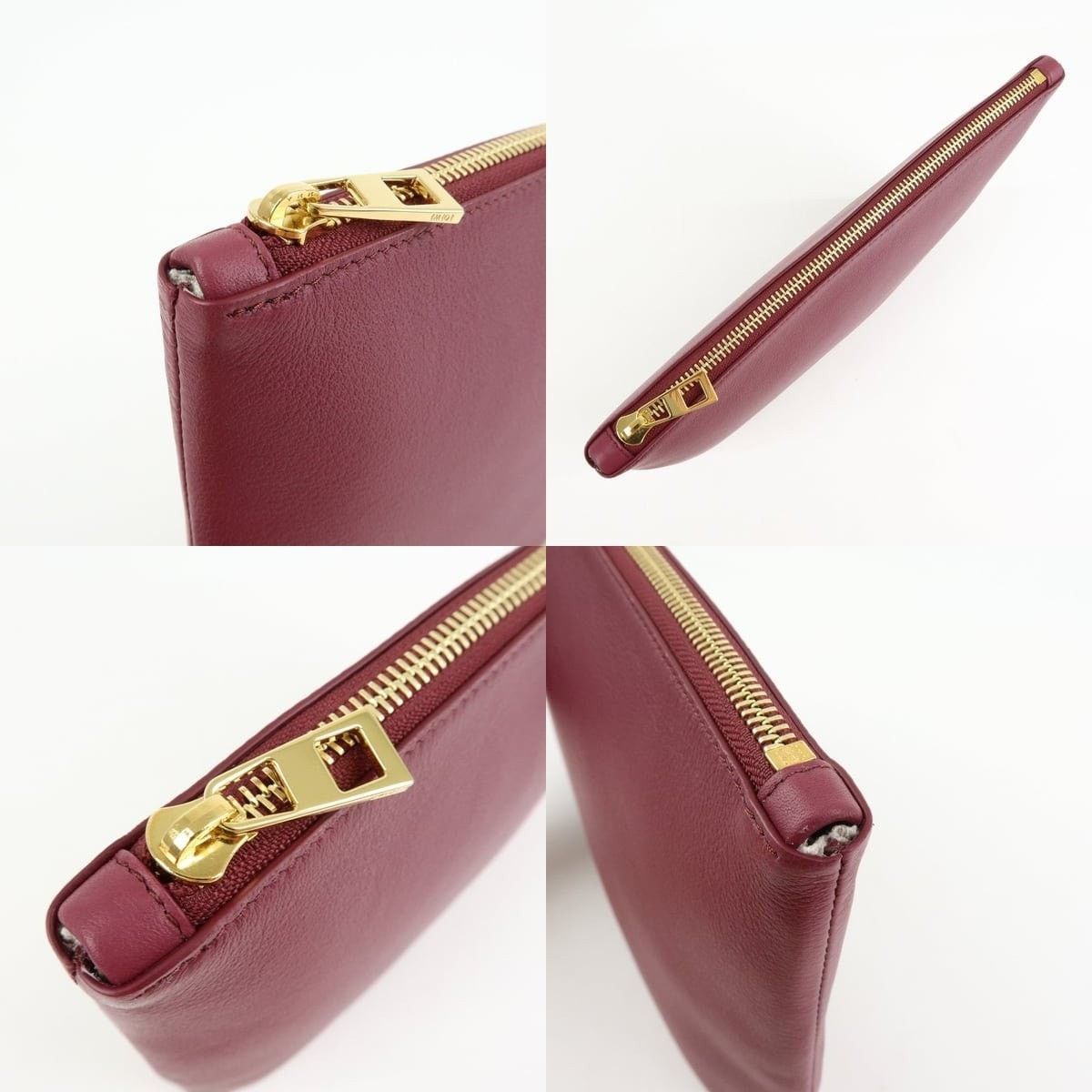 Loewe Loewe Nappa Leather Pouch Burgundy Size ONE SIZE - 5 Thumbnail