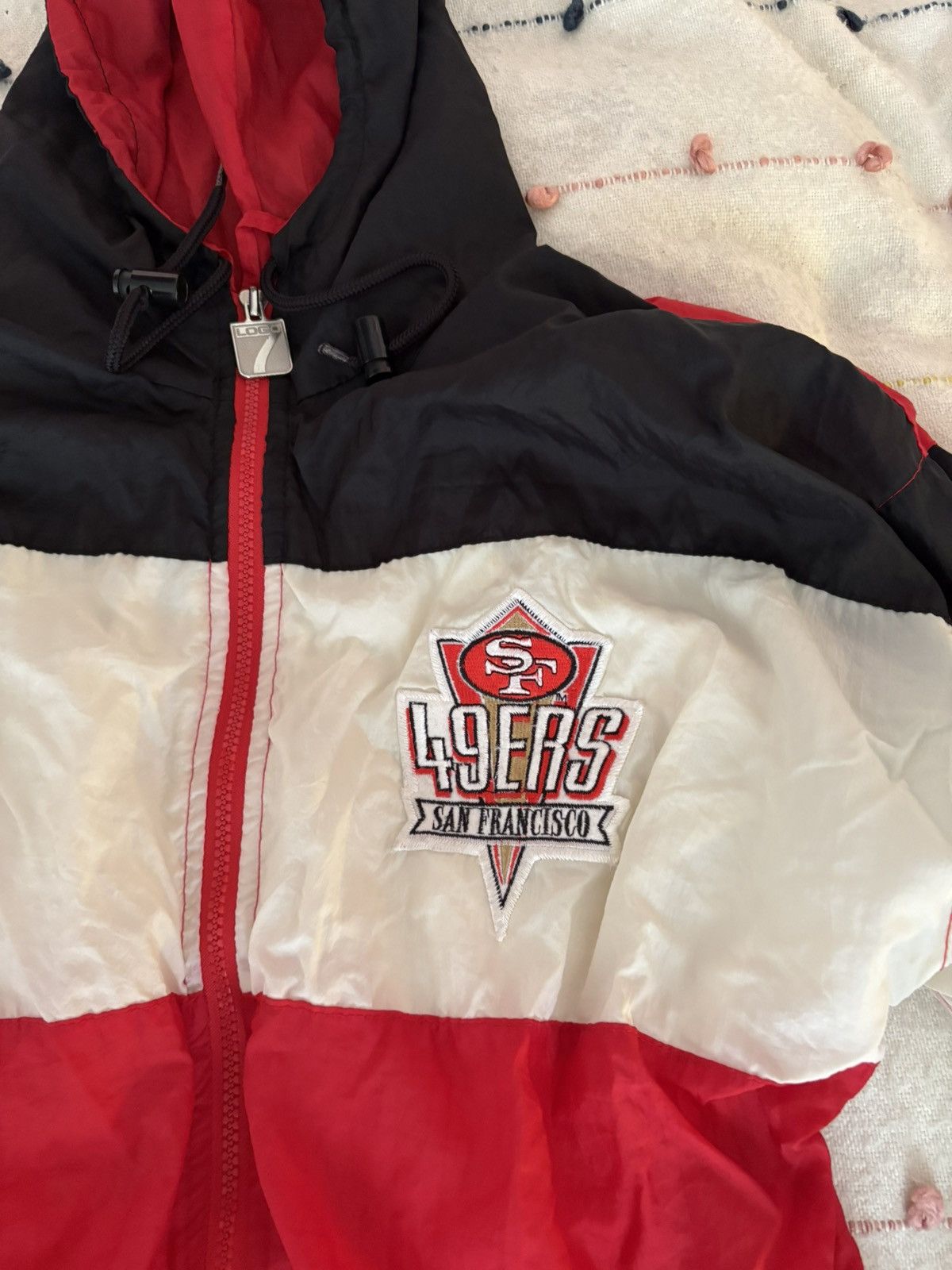 Other Vintage 90s Logo 7 San Francisco 49ers Windbreaker Jacket Size US XL / EU 56 / 4 - 10 Thumbnail
