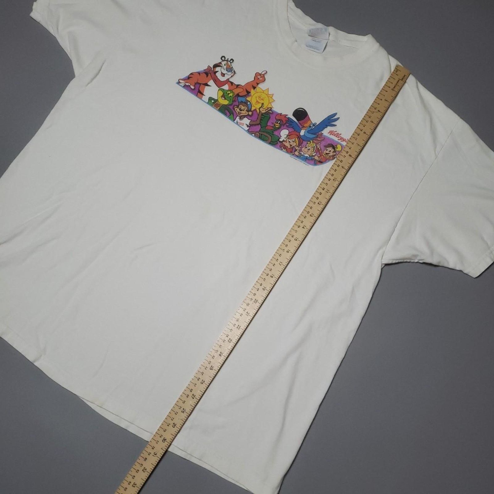 Vintage Rare 90s Kelloggs Mascot cereal tee Mens 2XL Size US XXL / EU 58 / 5 - 7 Thumbnail
