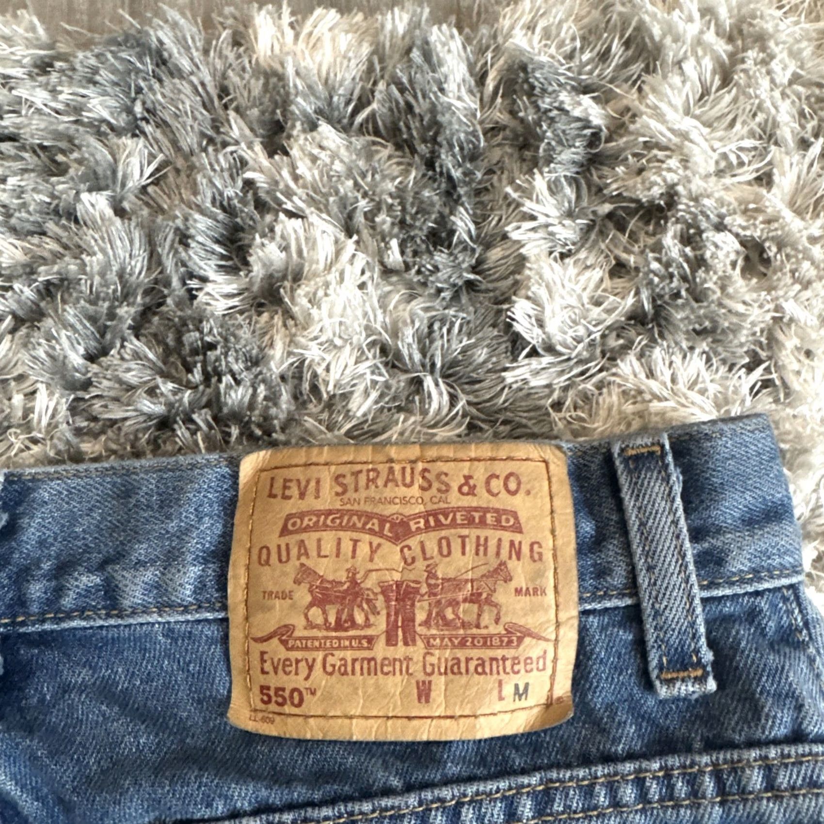 Levi's Vintage Levi’s 550 Jeans Men’s 30x30 Blue Denim 90’s Straight Fit Tapered Size Size US 30 / EU 46 - 3 Thumbnail