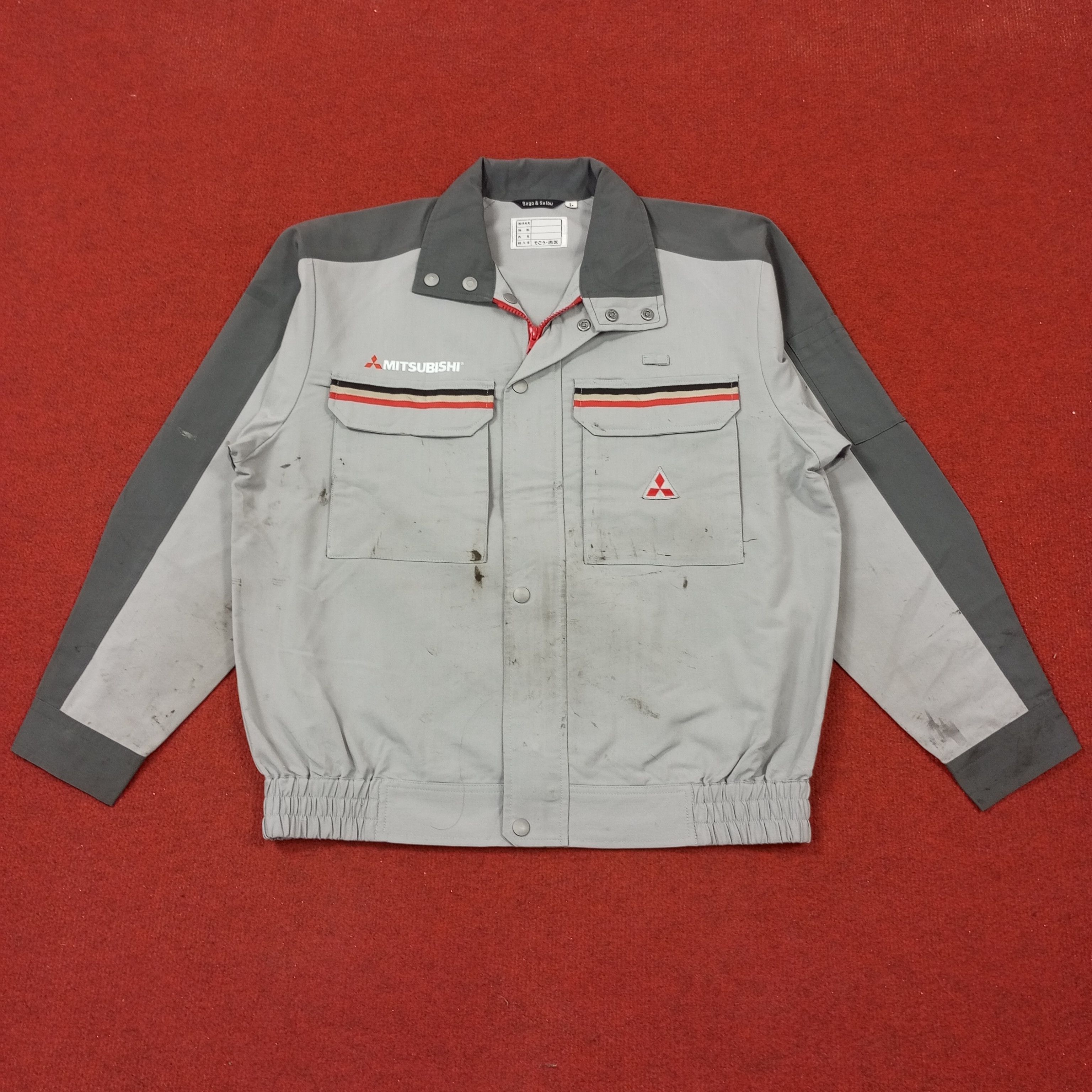 Japanese Brand Mitsubishi Japanese Motorsports Workwear Custom Art Jacket Size US L / EU 52-54 / 3 - 3 Thumbnail