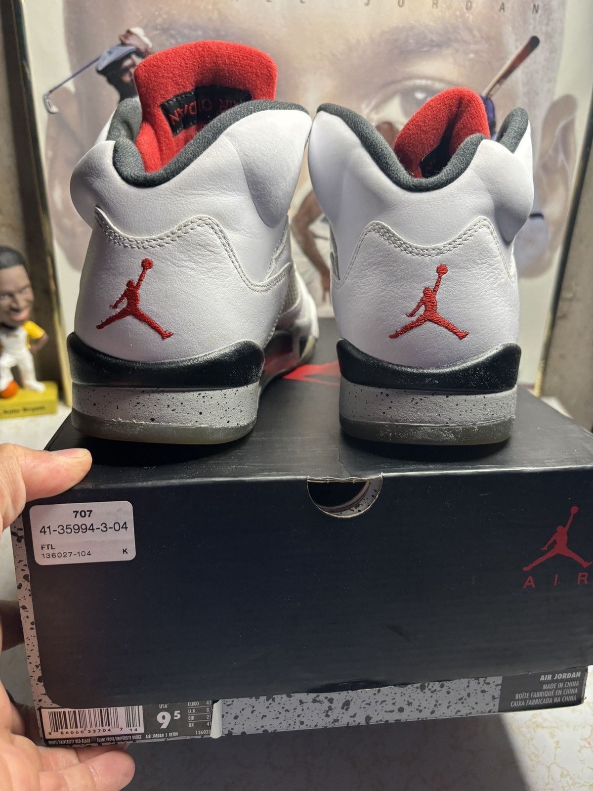 Jordan Brand Jordan Retro 5 “white Cement” Size US 9.5 / EU 42-43 - 7 Thumbnail