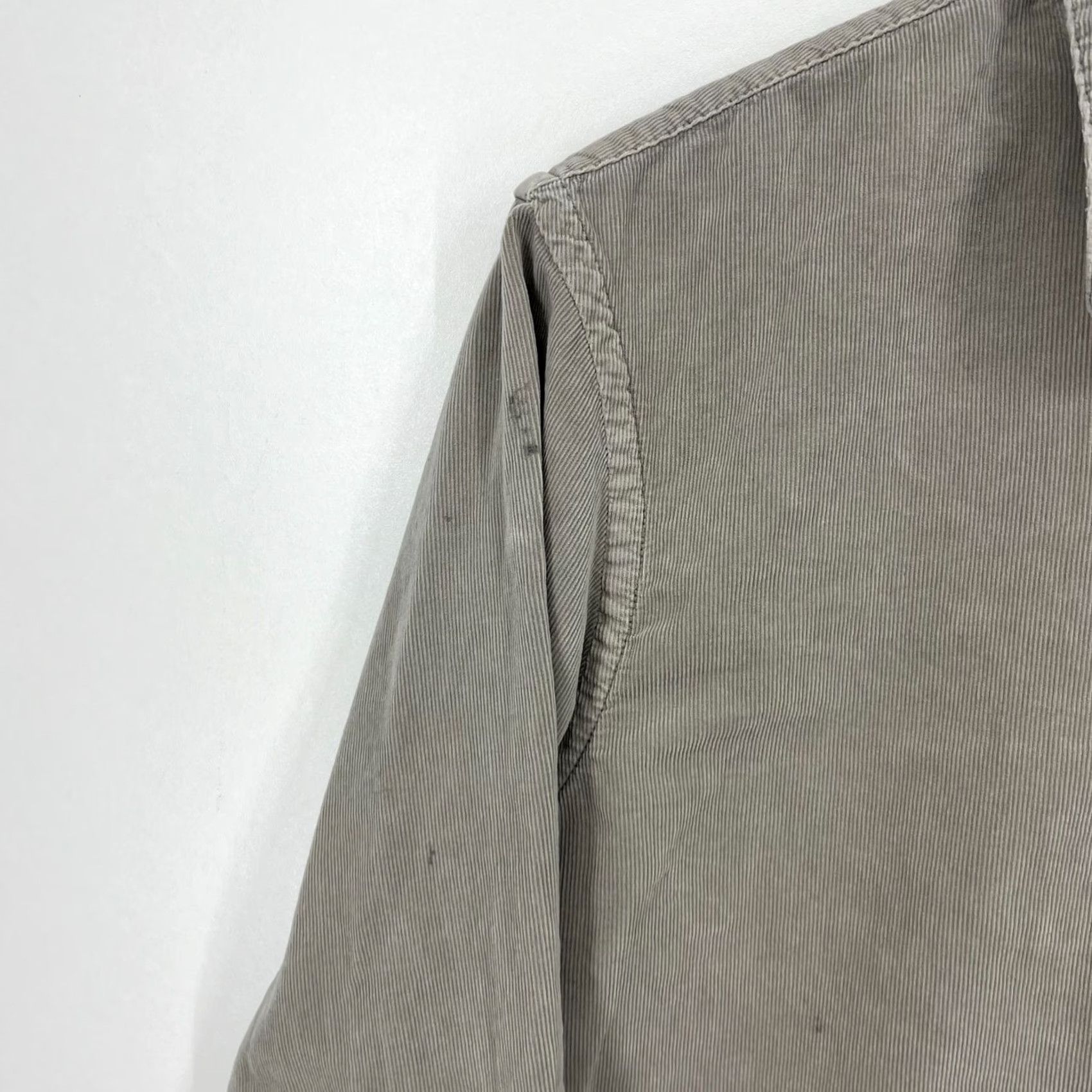 Lucky Brand Lucky Brand Long Sleeve Button-Up Shirt M Gray Corduroy Classic Fit Men Size US M / EU 48-50 / 2 - 5 Thumbnail