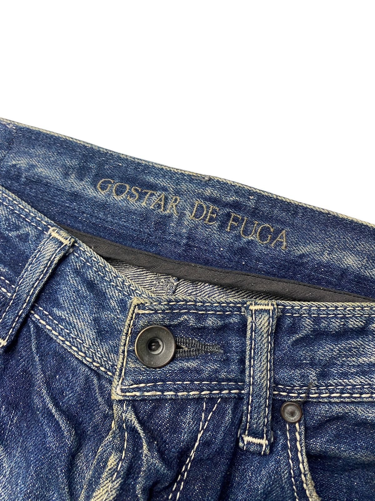 If Six Was Nine 2000's Gostar De Fuga Clawmark Seawash Selvedge Jeans Size US 29 - 12 Thumbnail