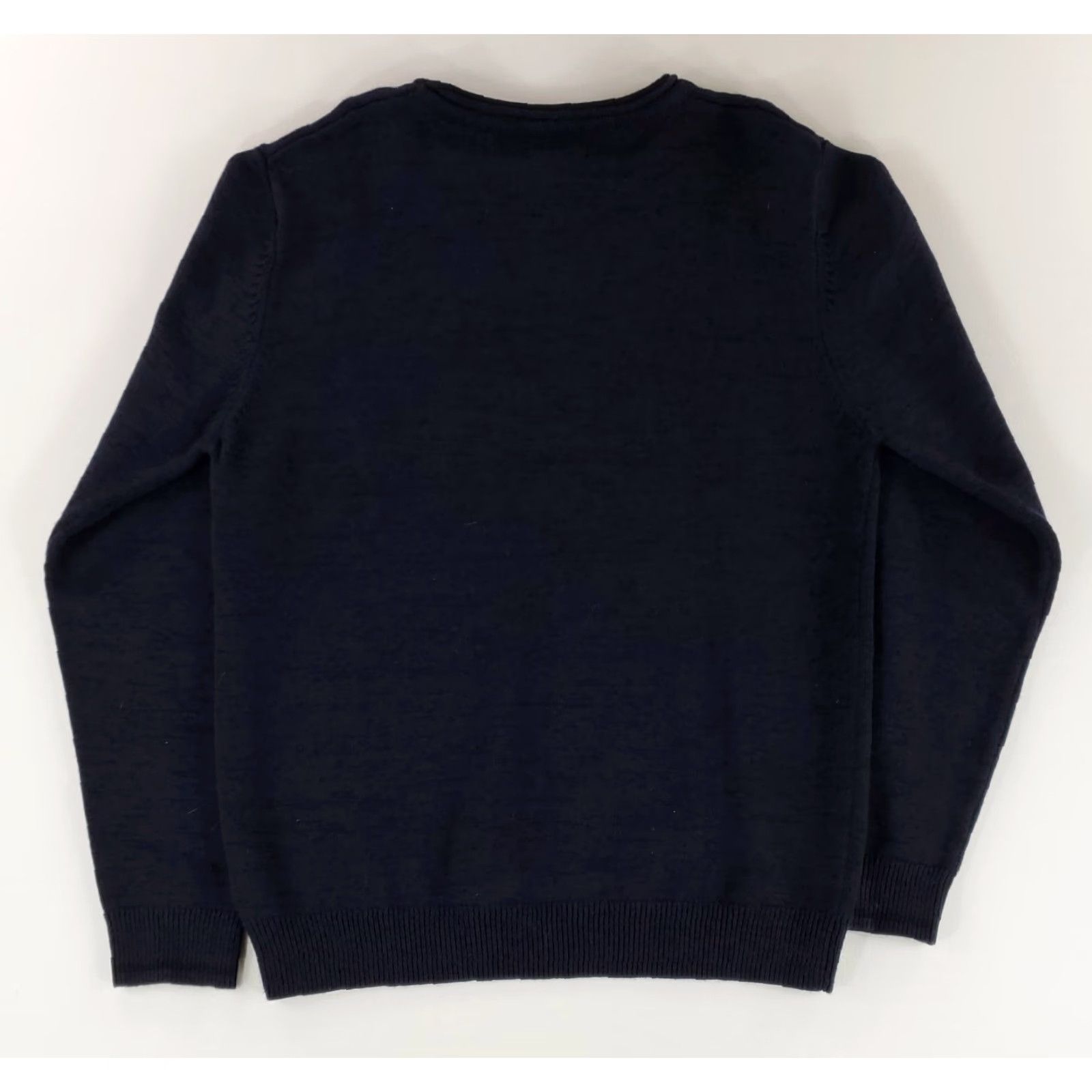 Carbon2Cobalt Carbon 2 Cobalt Roll Neck Sweater Cotton Nylon Wool Blend Navy Blue Mens L Size US L / EU 52-54 / 3 - 5 Thumbnail