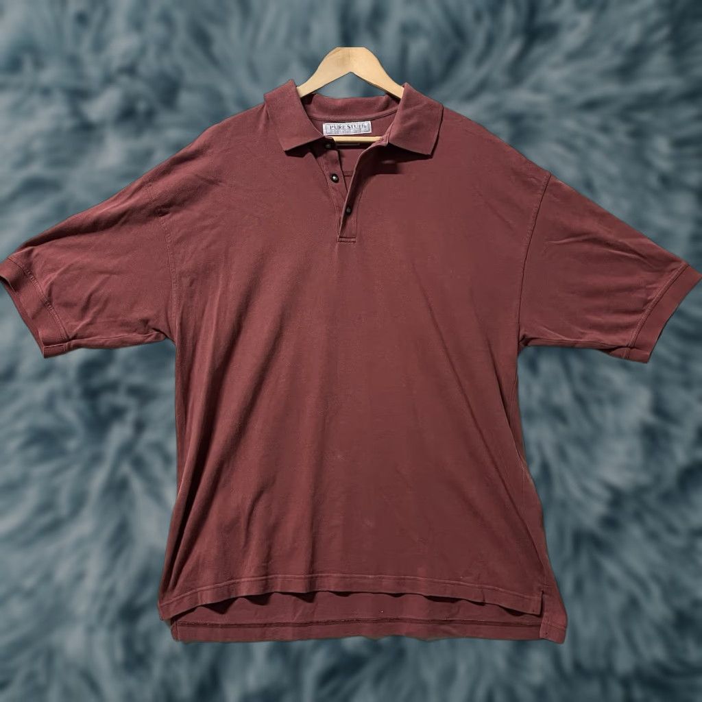 Vintage VINTAGE Pure Stuff Polo Shirt Red XL Men Short Sleeve See pics Size US XL / EU 56 / 4 - 1 Thumbnail