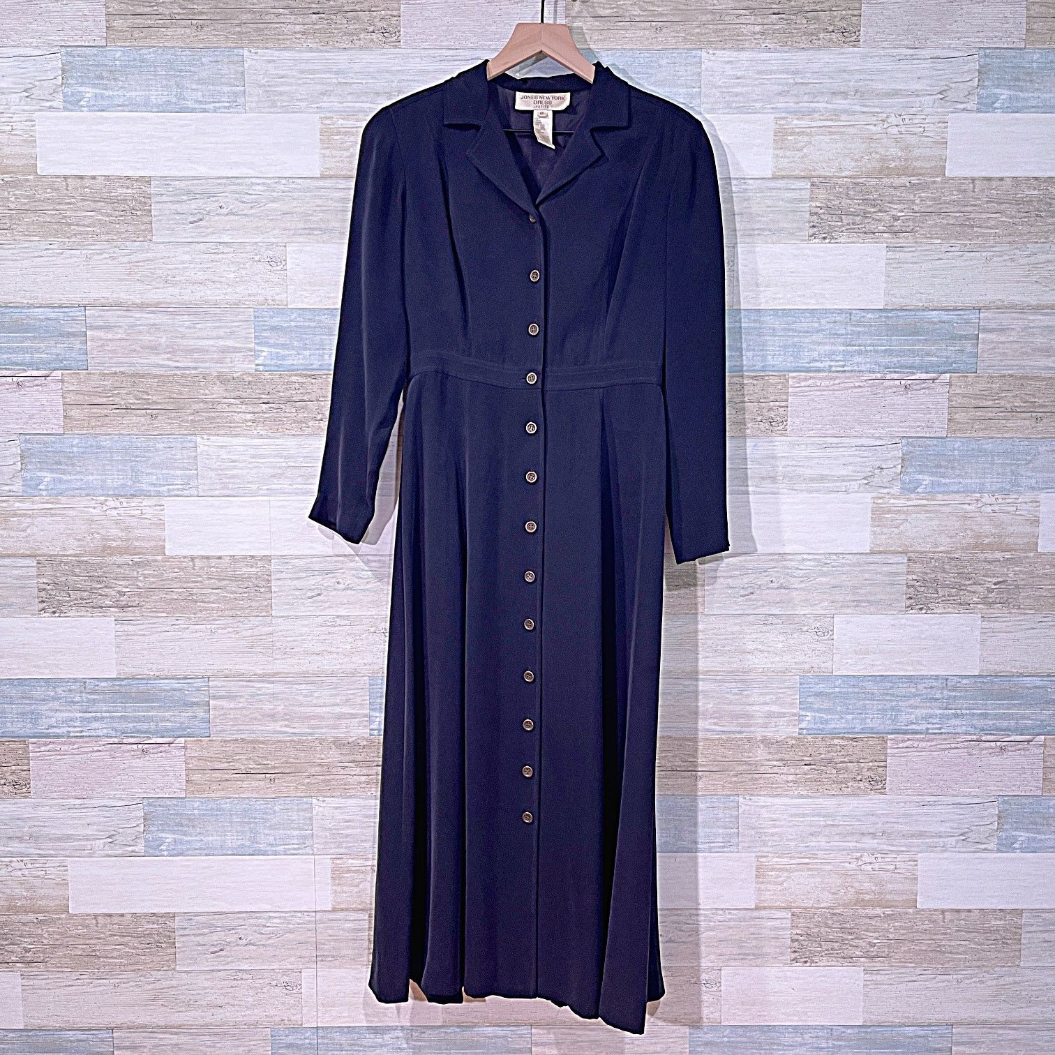 Jones New York × Vintage JONES NEW YORK Vintage 100% Silk Shirt Dress Womens 8P Size M / US 6-8 / IT 42-44 - 1 Thumbnail