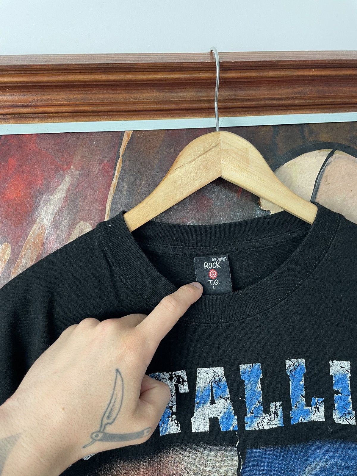 Band Tees Vintage Rare 90s Metallica Heavy Metal Band Tee Hype Print Size US L / EU 52-54 / 3 - 3 Thumbnail