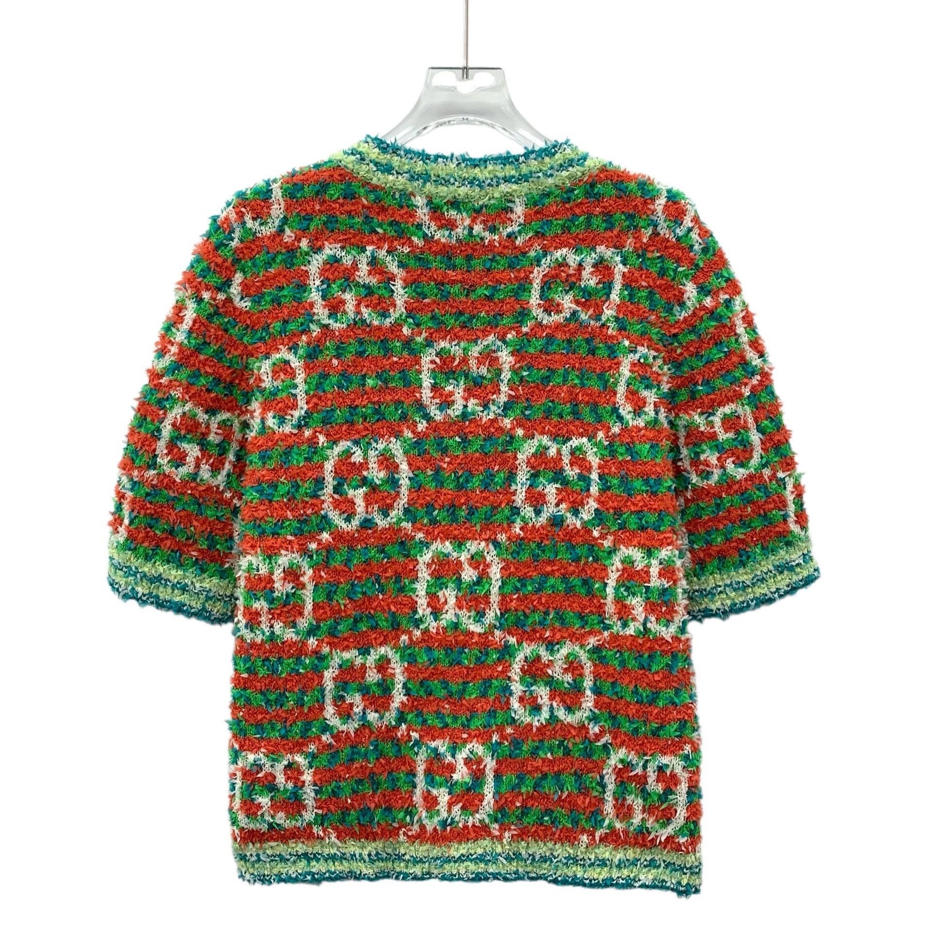 Gucci Gucci crew neck single-breasted short-sleeved knit sweater Size L / US 10 / IT 46 - 2 Thumbnail