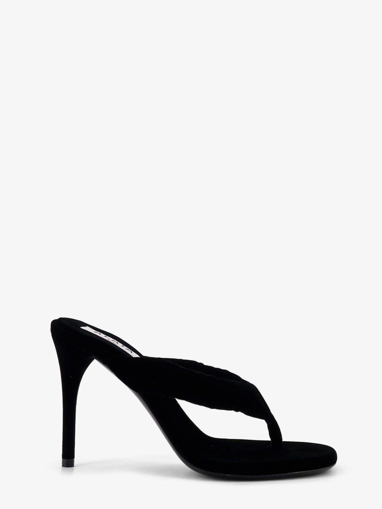 Alaia Thong Sandals With Velvet Heel Size US 7 / IT 37 - 1 Thumbnail