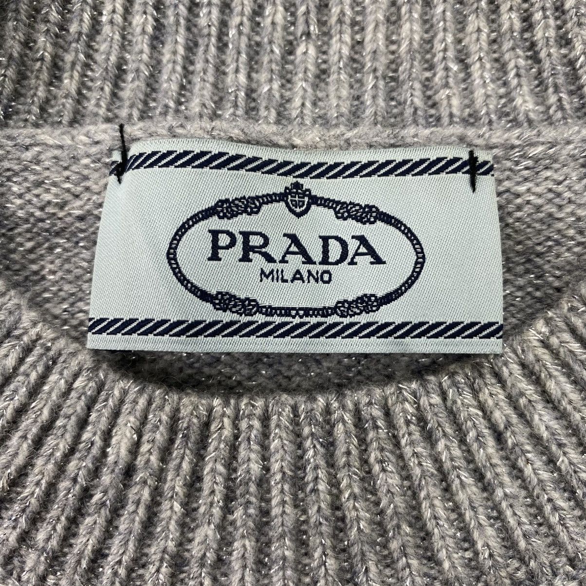 Prada Luxury Prada Milano Cashmere Cozy Grey Wool Sweatshirt Size US M / EU 48-50 / 2 - 6 Thumbnail