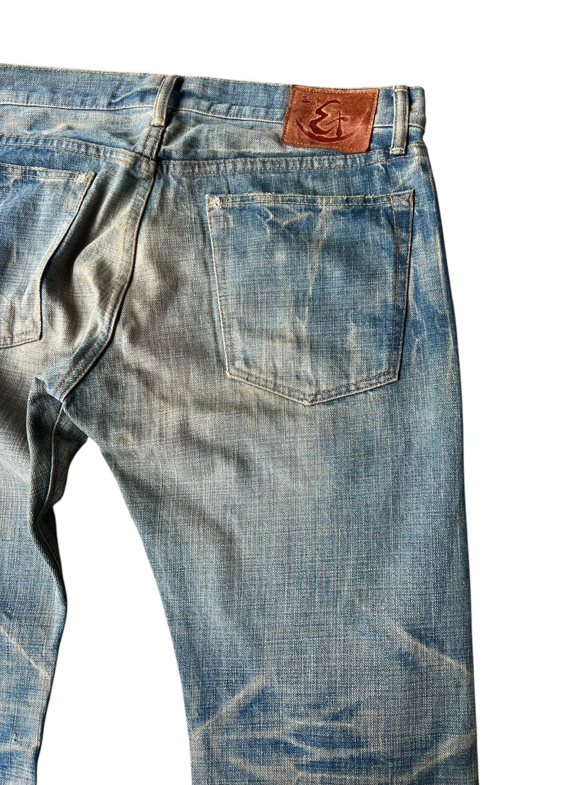 Eternal ETERNAL Japan Buttonfly Distressed Aging Mud Denim Jeans Size US 34 / EU 50 - 19 Thumbnail