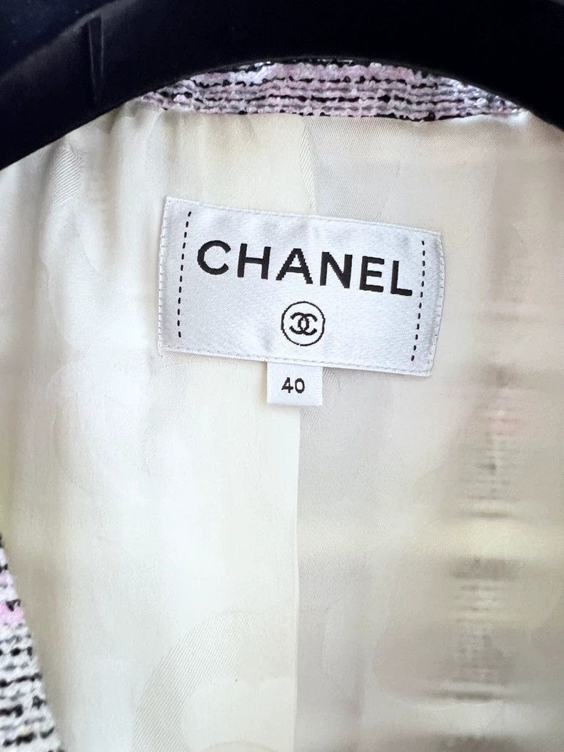 Chanel Chanel Striped short lapel coat Size S / US 4 / IT 40 - 5 Thumbnail