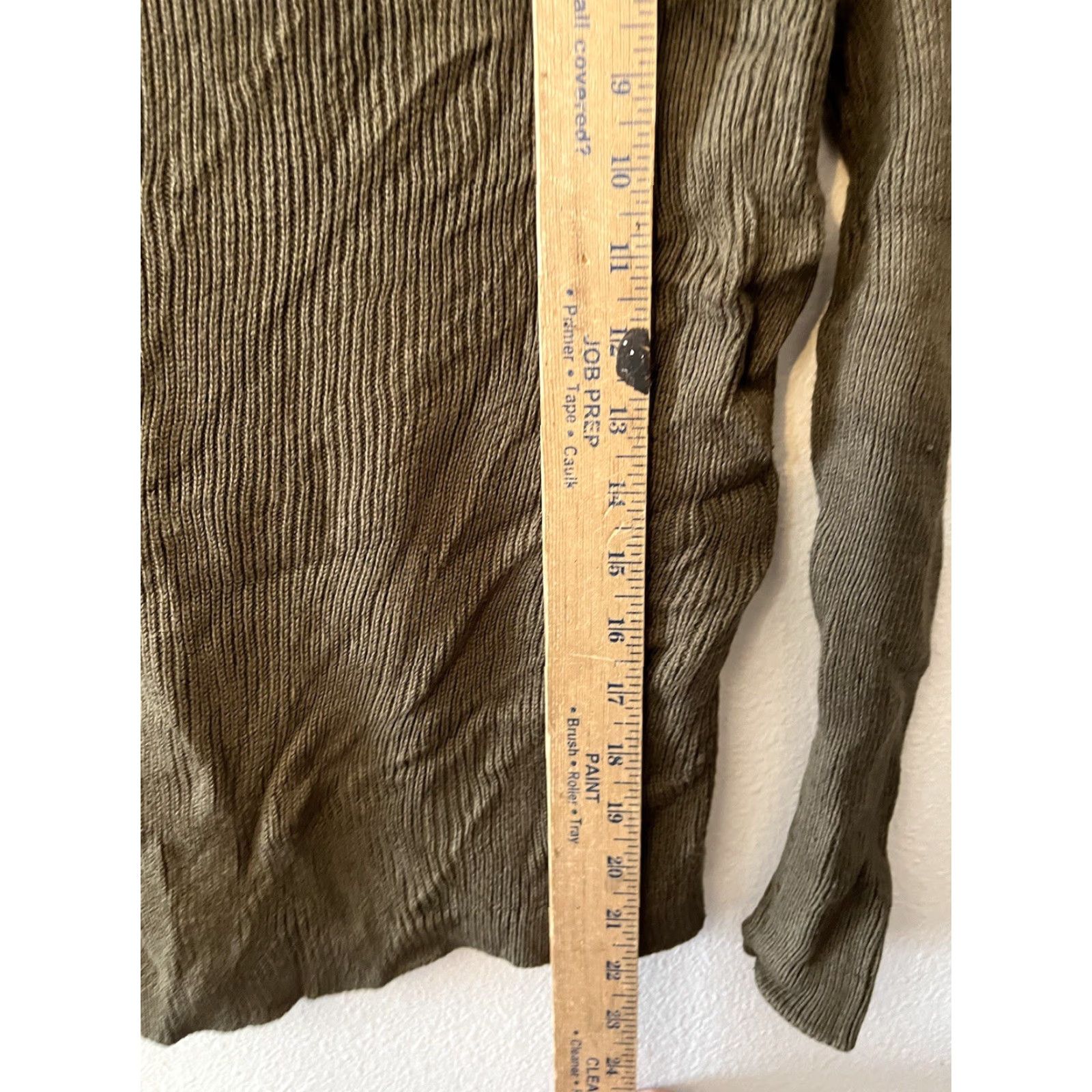 Talbots Talbots Green Shirt Womens Long Sleeve Round Neck Petite PS Small Button Logo Size S / US 4 / IT 40 - 4 Thumbnail