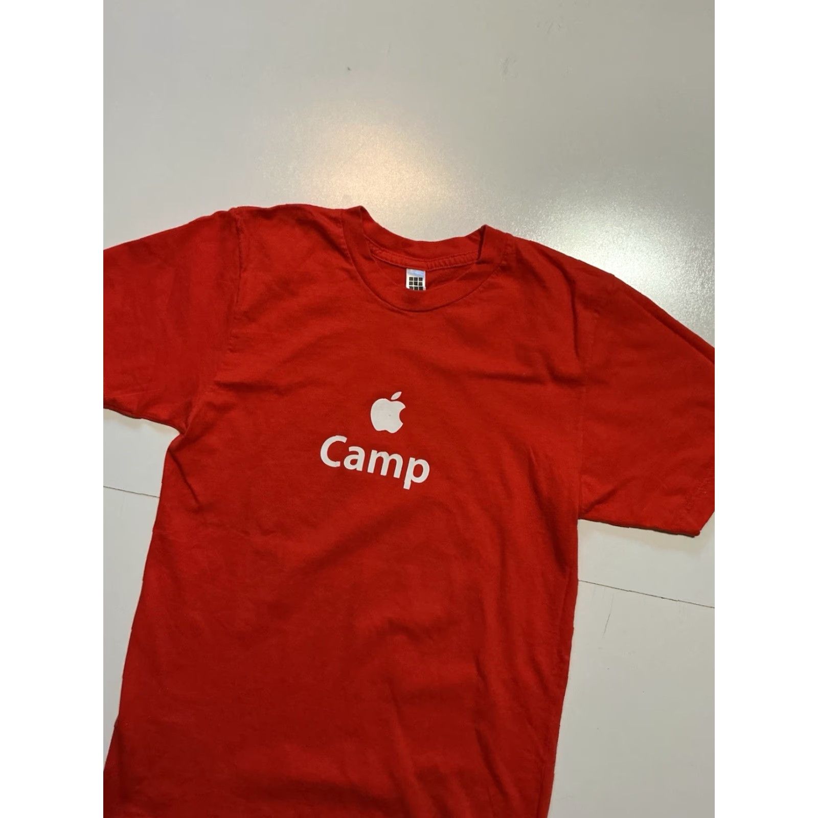 American Apparel VINTAGE Apple Camp The Learning Is On Us American Apparel T-Shirt S Mens Orange Logo Graphic Short Sleeve Small Size US S / EU 44-46 / 1 - 3 Thumbnail