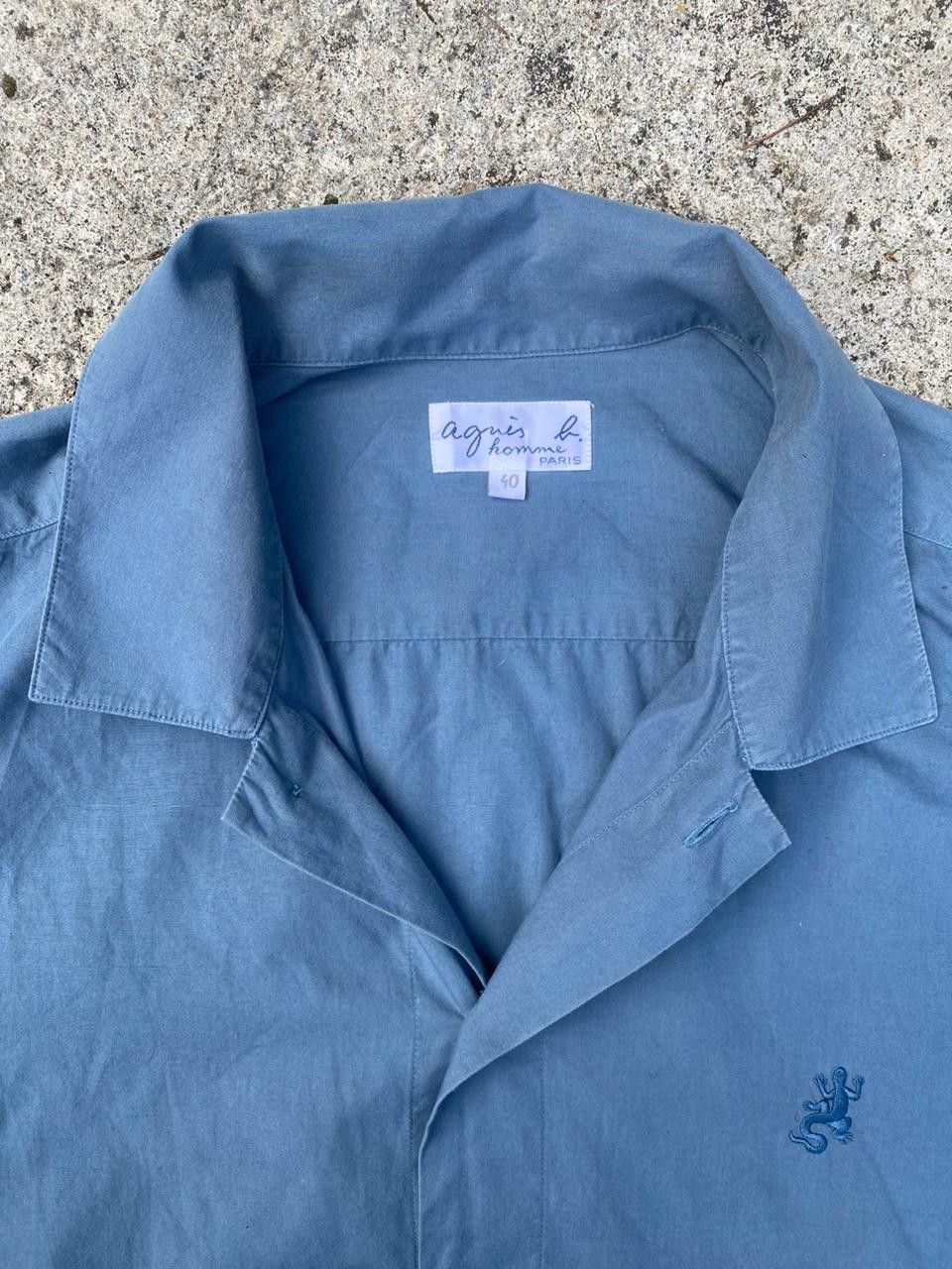 agnes b. Agnes B Homme Open Collar Shirt Size US S / EU 44-46 / 1 - 3 Thumbnail