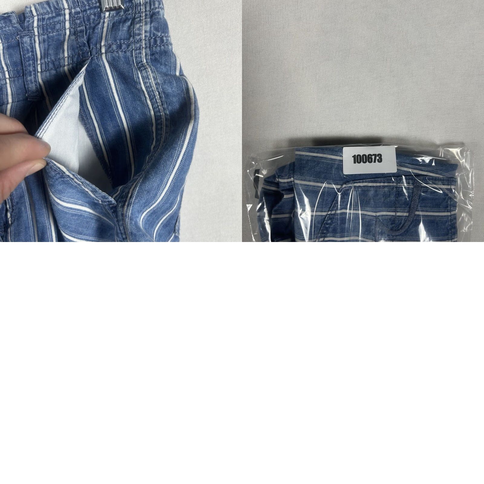 American Eagle Outfitters American Eagle Outfitters Jean Shorts Womens Size 2 Blue Striped Mom Style 2.5" Inseam AEO Size 26" / US 2 / IT 38 - 8 Thumbnail