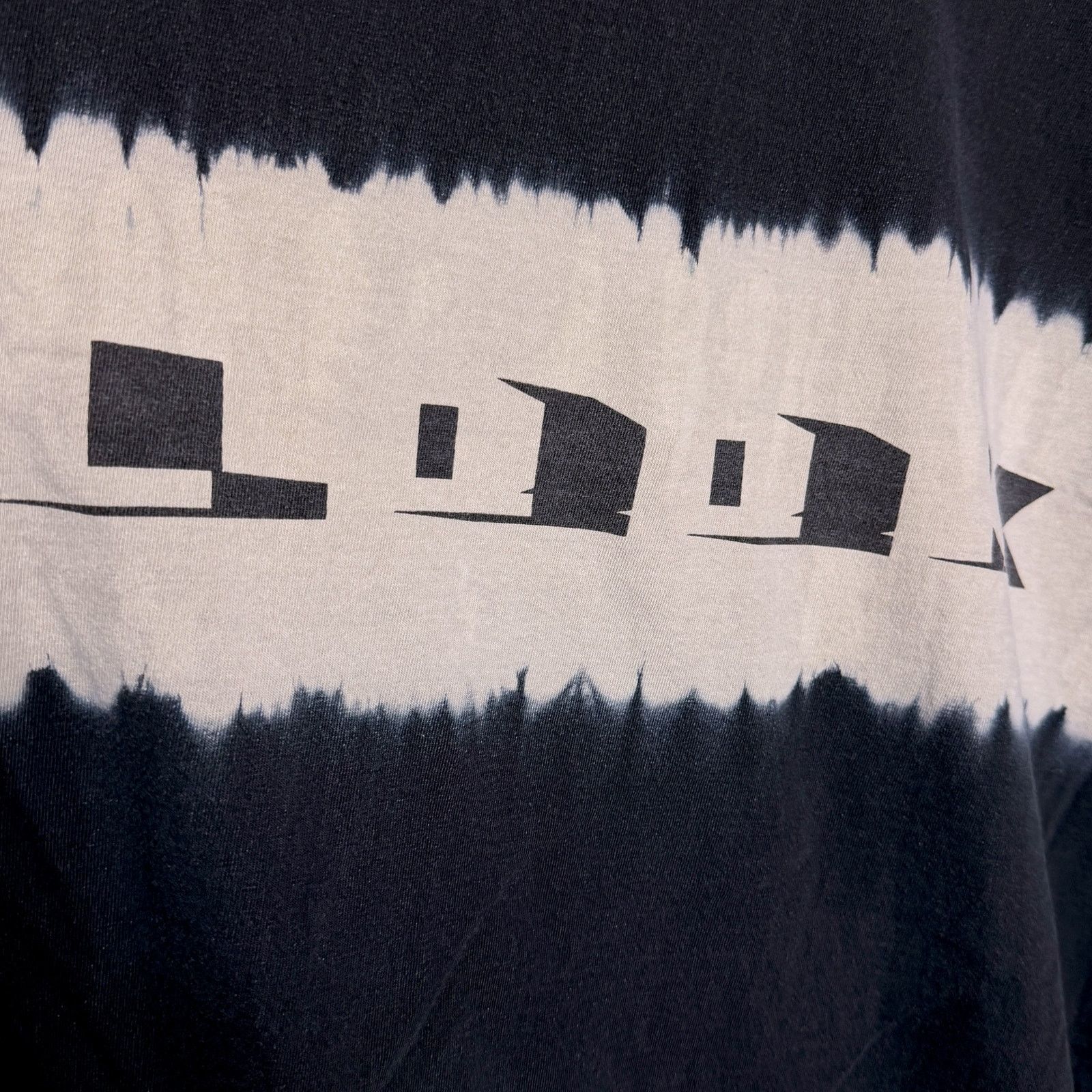 LQQK Studio Lqqk Studio Look Mens L Gray Bleach Boxy Cut Cotton T-Shirt Size US L / EU 52-54 / 3 - 2 Thumbnail
