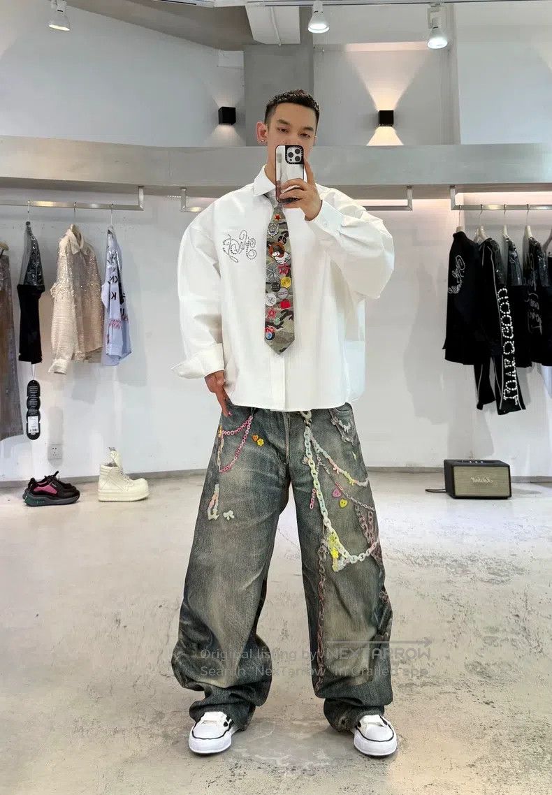 Acne Studios Acne Studios SS25 1981m Vintage Wash Candy Chain 3D Printe Size US 30 / EU 46 - 2 Thumbnail