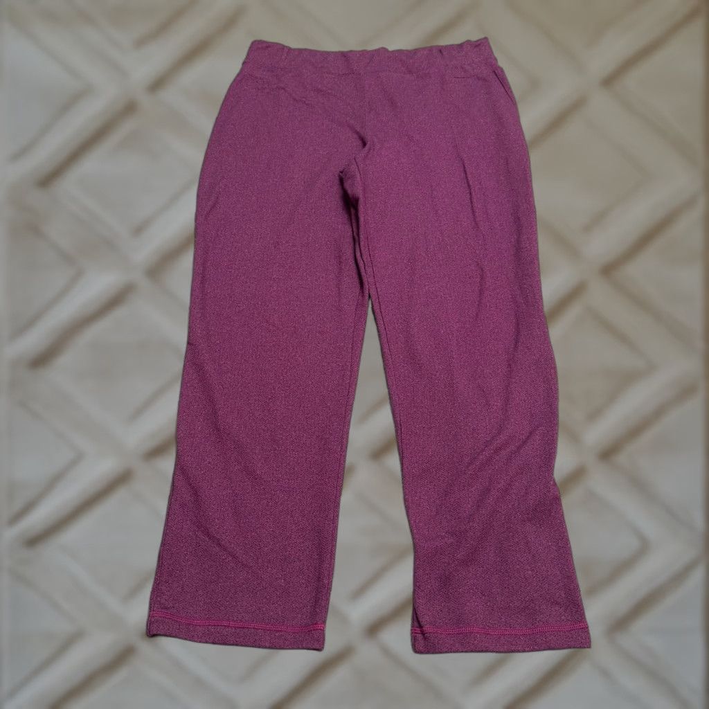 Talbots VINTAGE Talbots Pants Womens XL Purple Pull On Stretch Casual Yoga Active 36x31 Size 40" / US 18 - 1 Thumbnail
