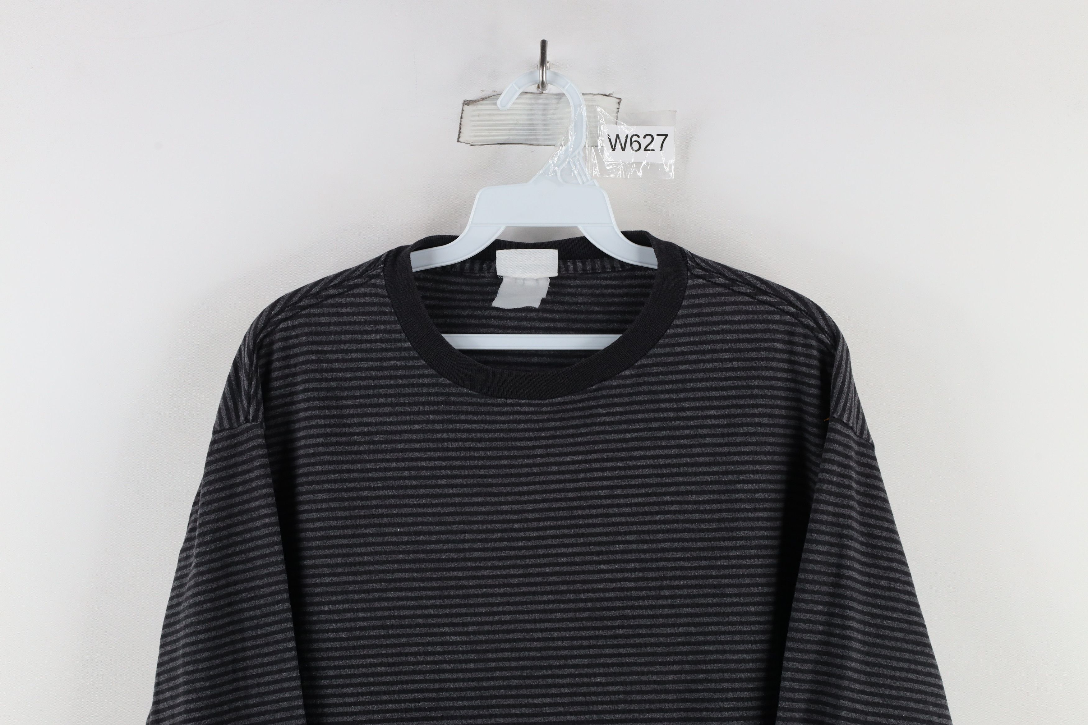 Vintage Vintage 90s Streetwear Long Sleeve T-Shirt Gray Cotton Size US M / EU 48-50 / 2 - 2 Thumbnail