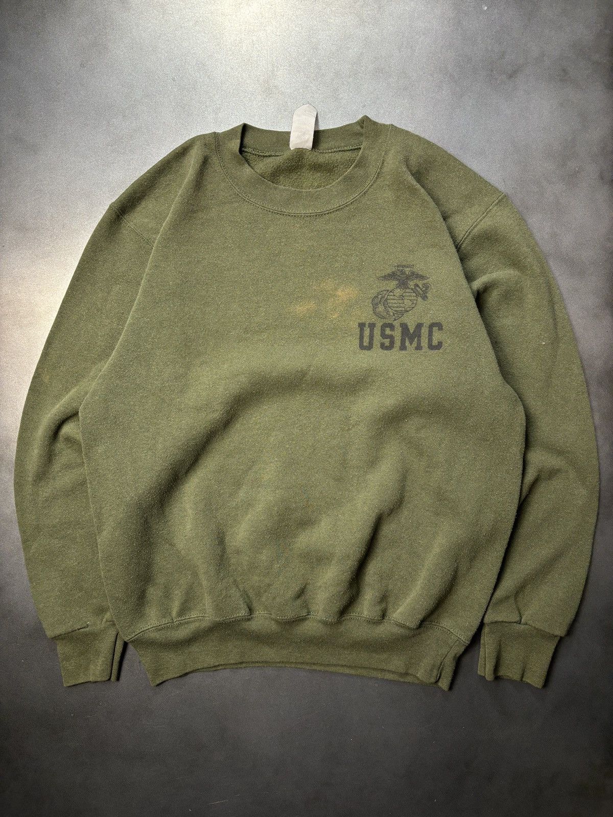 Vintage Vintage USMC Crewneck Sweatshirt Shia Labeouf Marine Corps S Size US S / EU 44-46 / 1 - 2 Thumbnail