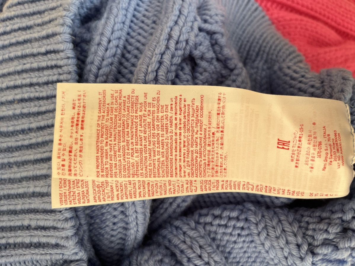 Marni Marni light blue V-neck distressed Knit sweater Size US M / EU 48-50 / 2 - 7 Thumbnail