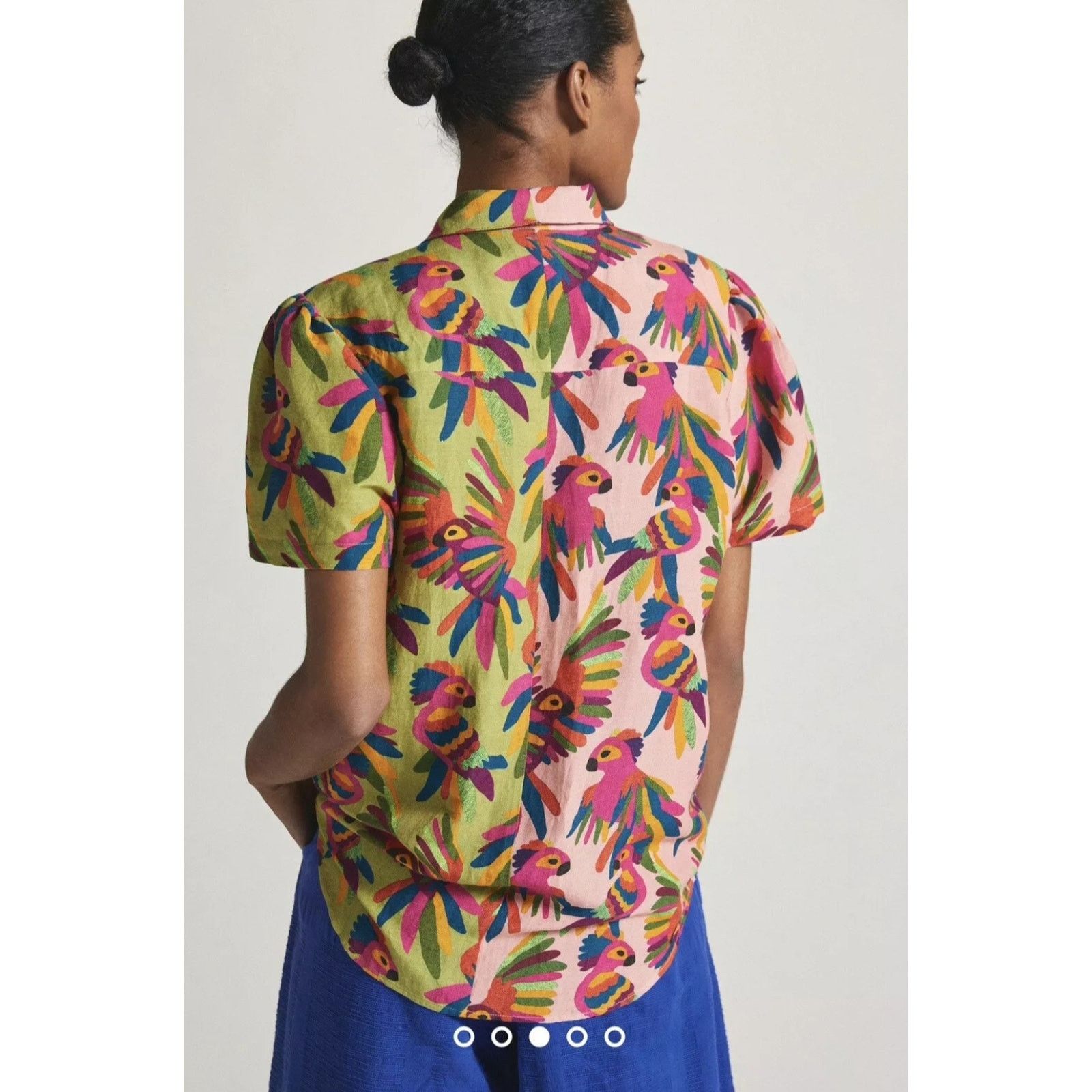 Farm Rio Farm Rio Anthropologie Printed Surf Shirt Size Medium Size M / US 6-8 / IT 42-44 - 3 Thumbnail