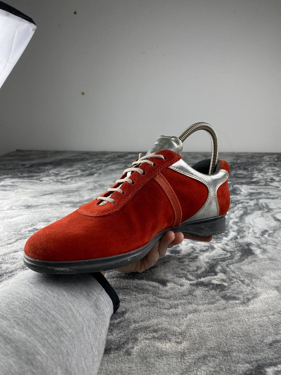 Prada Prada Sport Suede Colorblock Pattern Athletic Sneakers Size US 9 / IT 39 - 5 Thumbnail