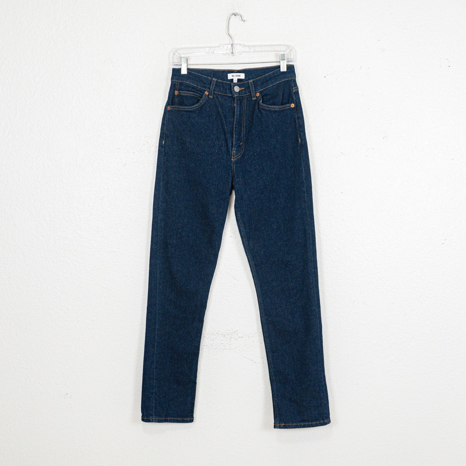 RE/DONE RE/DONE 70s Straight Denim Jeans Regid Blue size 27 Size 27" / US 4 / IT 40 - 9 Thumbnail