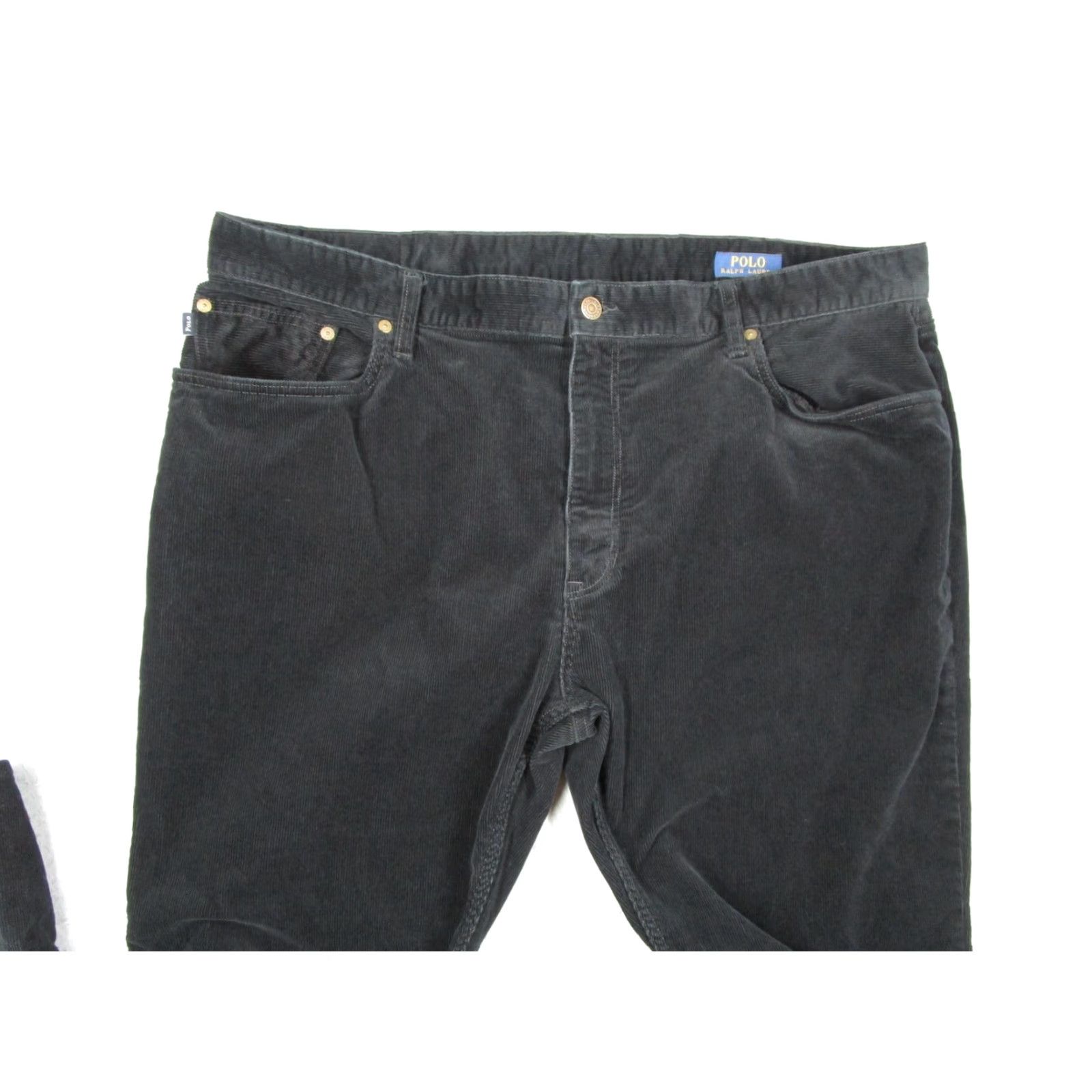 Polo Ralph Lauren Polo Ralph Lauren Pants Mens 5-Pocket Corduroy Straight Leg Black 42x32 Adult Regular Size 42 Inseam 32 Size US XL / EU 56 / 4 - 2 Thumbnail